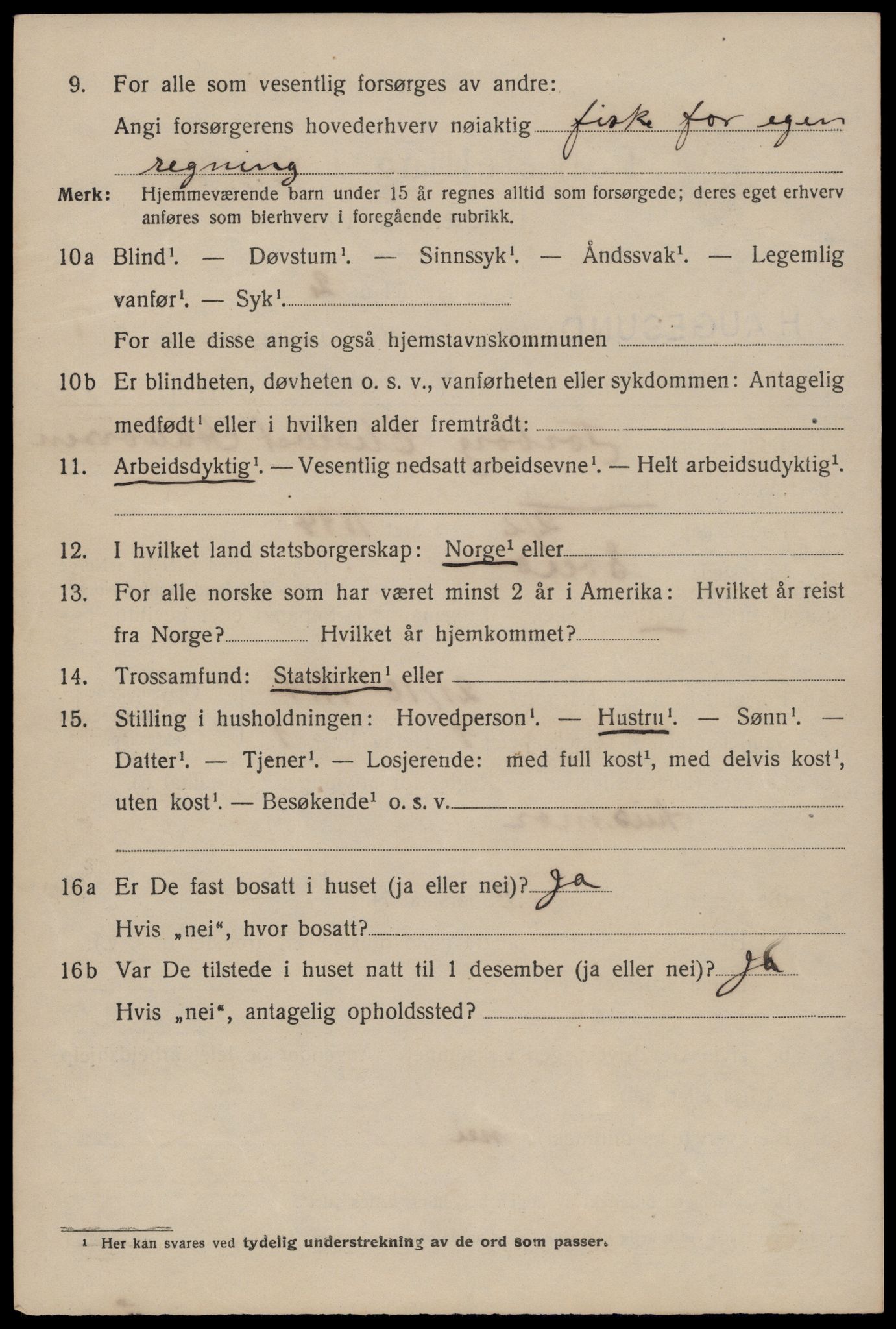 SAST, 1920 census for Haugesund, 1920, p. 27446