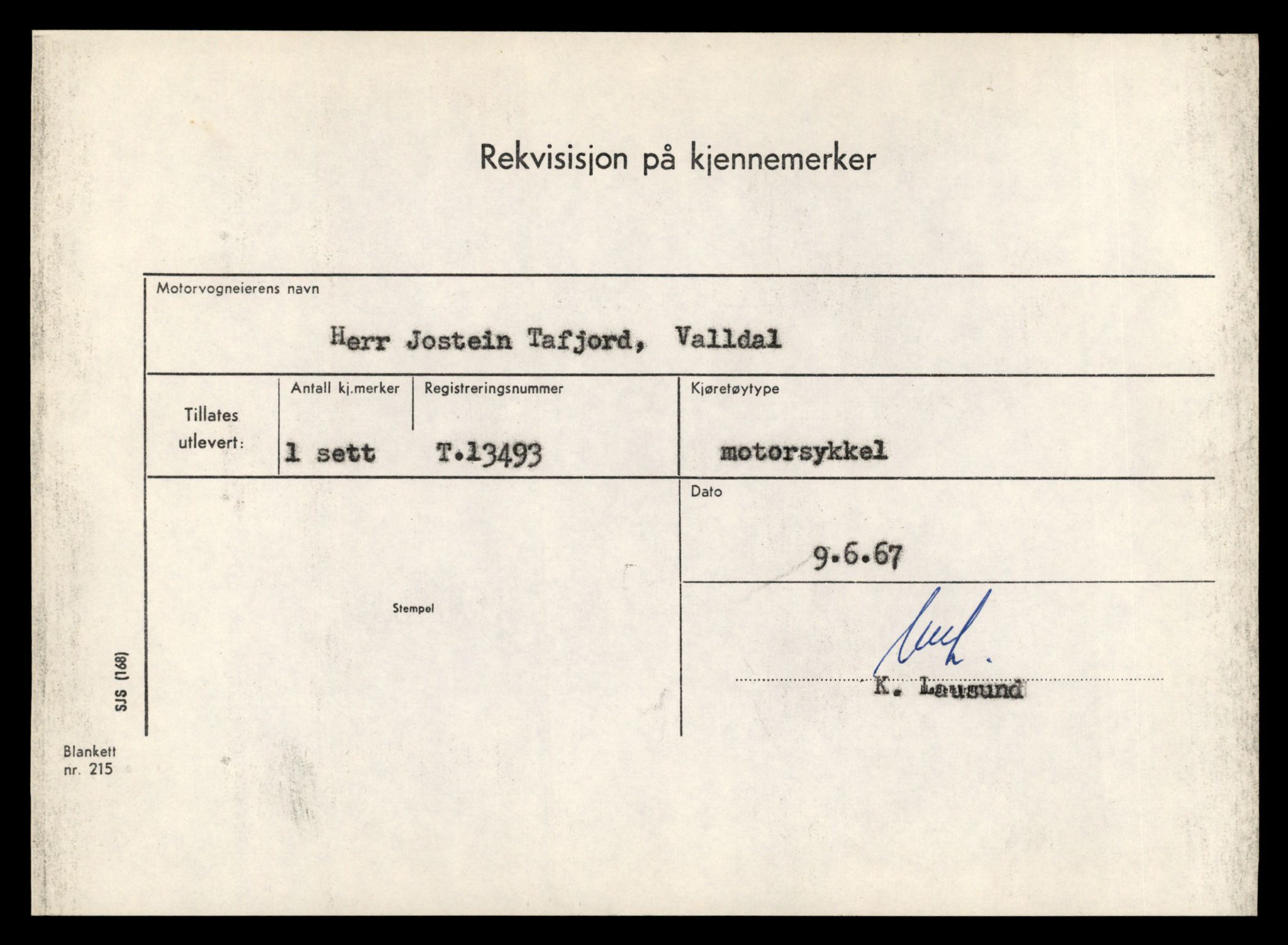 Møre og Romsdal vegkontor - Ålesund trafikkstasjon, AV/SAT-A-4099/F/Fe/L0039: Registreringskort for kjøretøy T 13361 - T 13530, 1927-1998, p. 2347