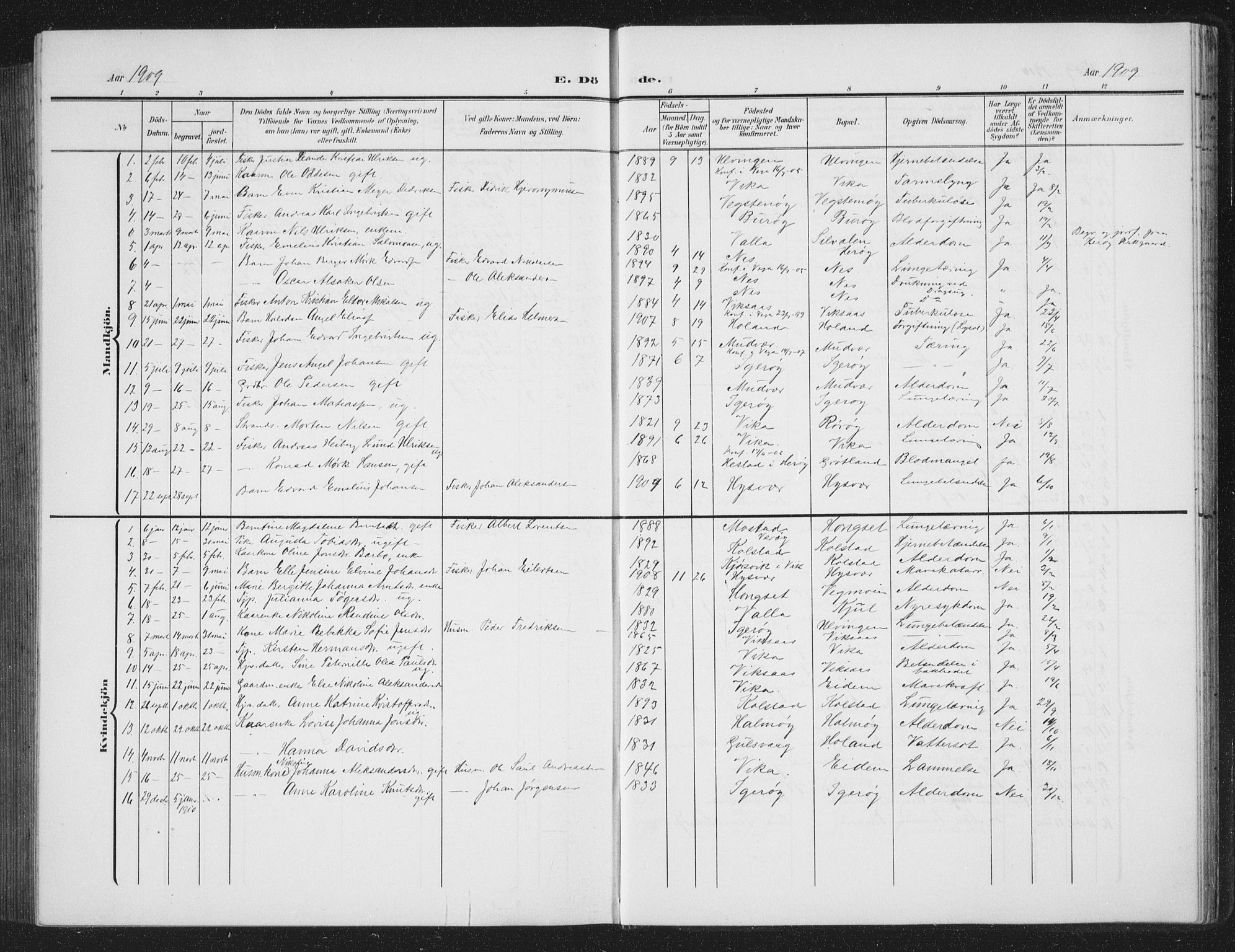 Ministerialprotokoller, klokkerbøker og fødselsregistre - Nordland, AV/SAT-A-1459/816/L0254: Parish register (copy) no. 816C04, 1905-1934