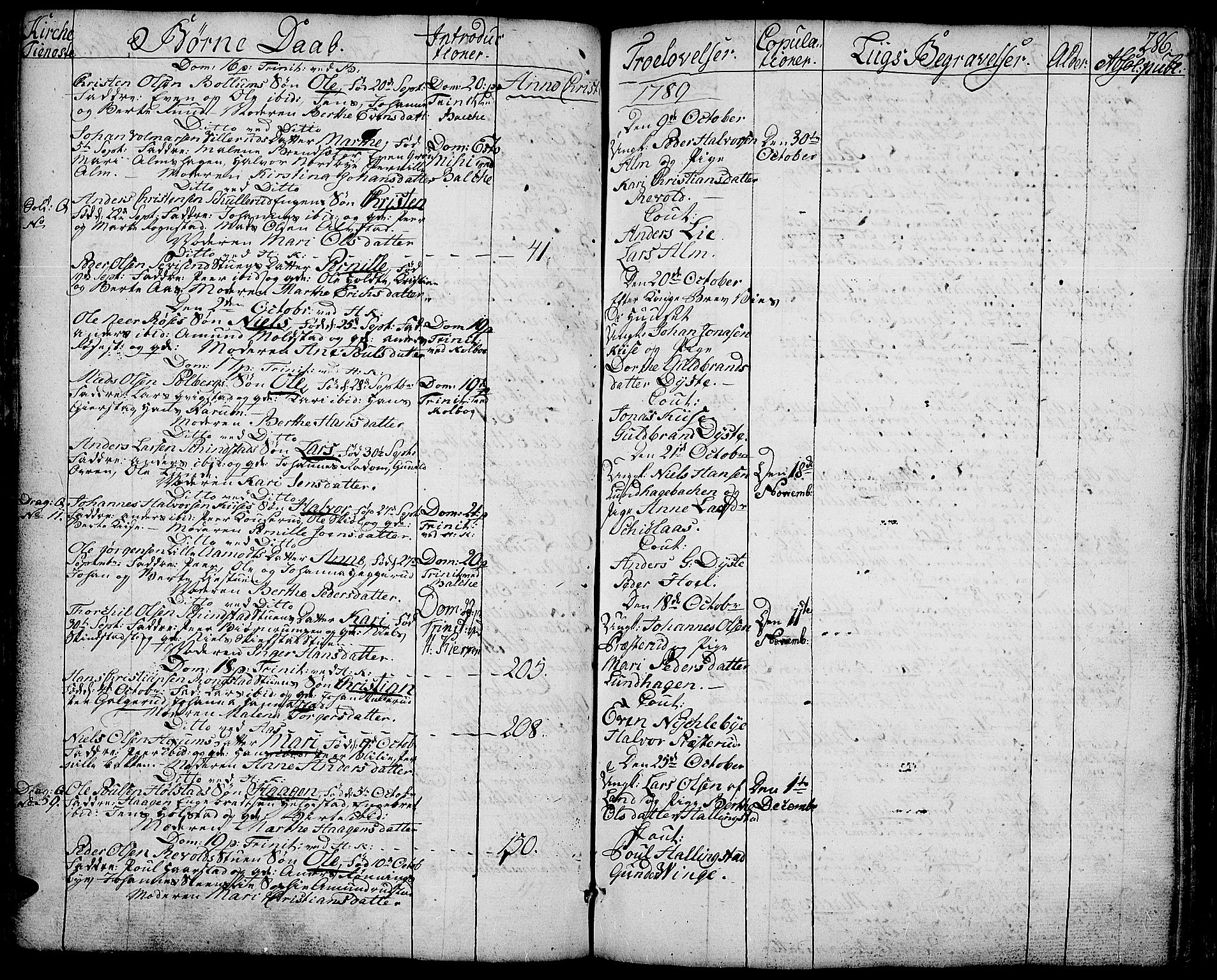 Toten prestekontor, AV/SAH-PREST-102/H/Ha/Haa/L0006: Parish register (official) no. 6, 1773-1793, p. 286