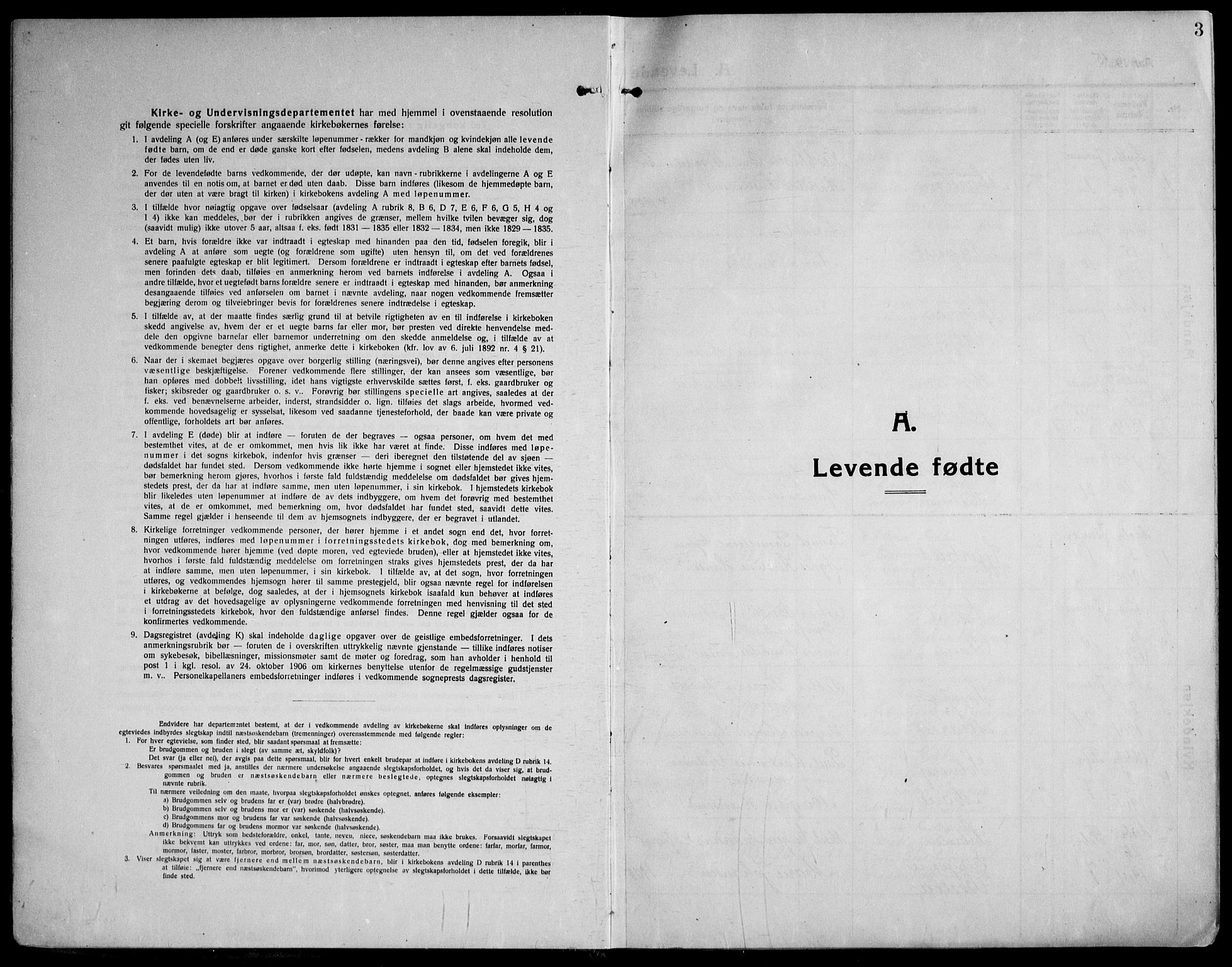 Strømsø kirkebøker, SAKO/A-246/F/Fa/L0029: Parish register (official) no. I 27, 1915-1930, p. 3