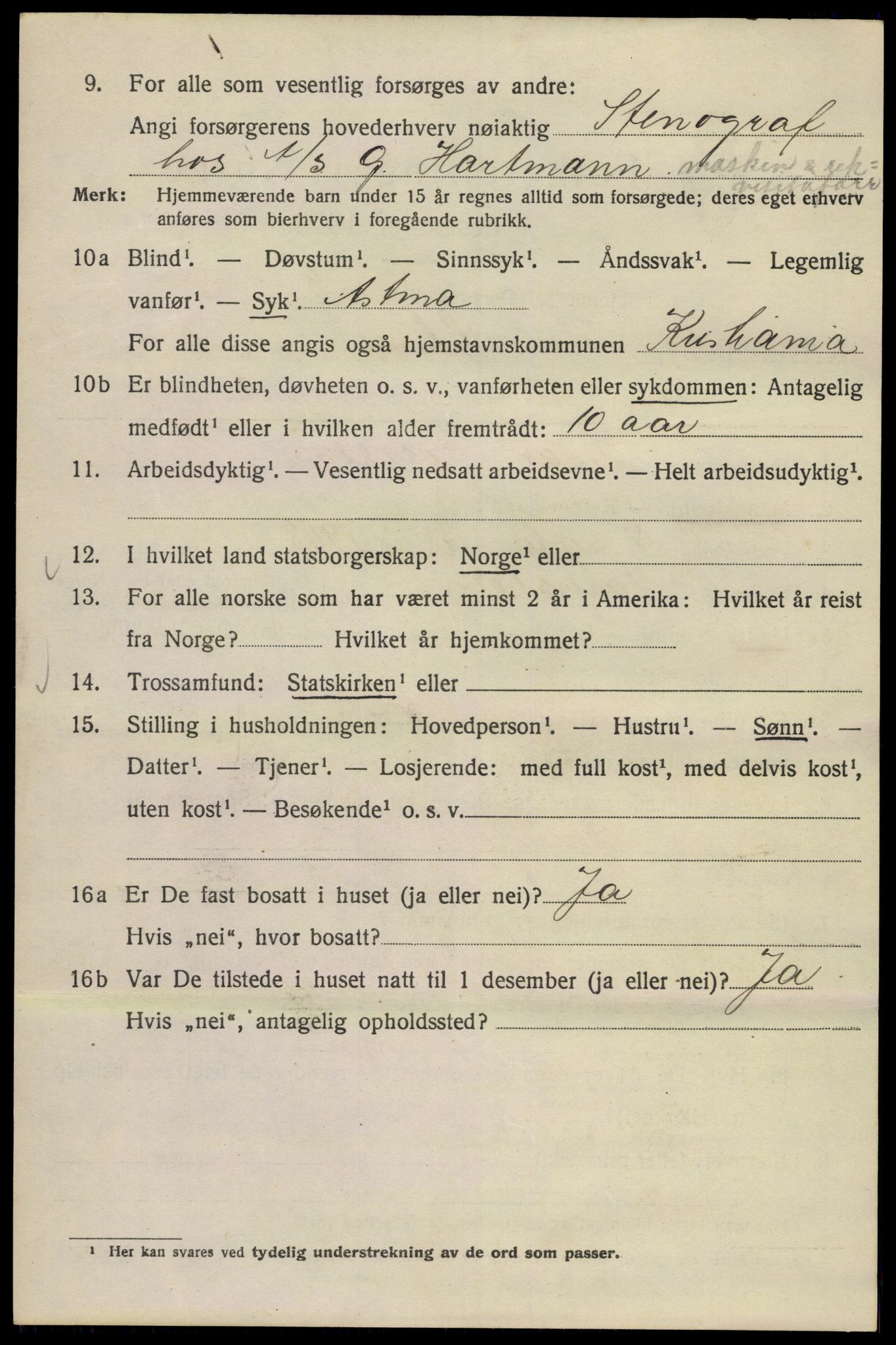 SAO, 1920 census for Kristiania, 1920, p. 487214