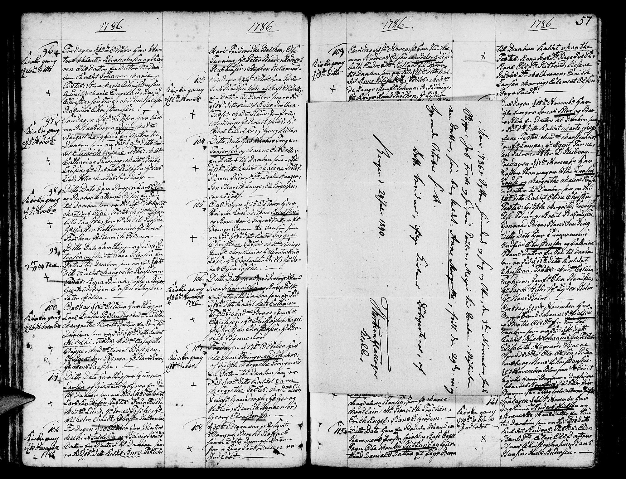 Nykirken Sokneprestembete, SAB/A-77101/H/Haa/L0005: Parish register (official) no. A 5, 1775-1808, p. 57