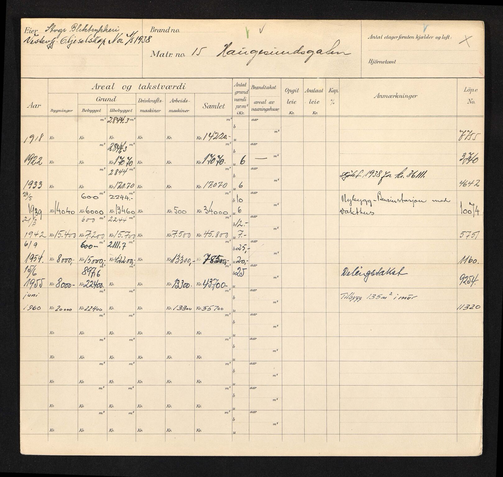 Stavanger kommune. Skattetakstvesenet, BYST/A-0440/F/Fa/Faa/L0016/0005: Skattetakstkort / Haugesundsgata 3 - 60