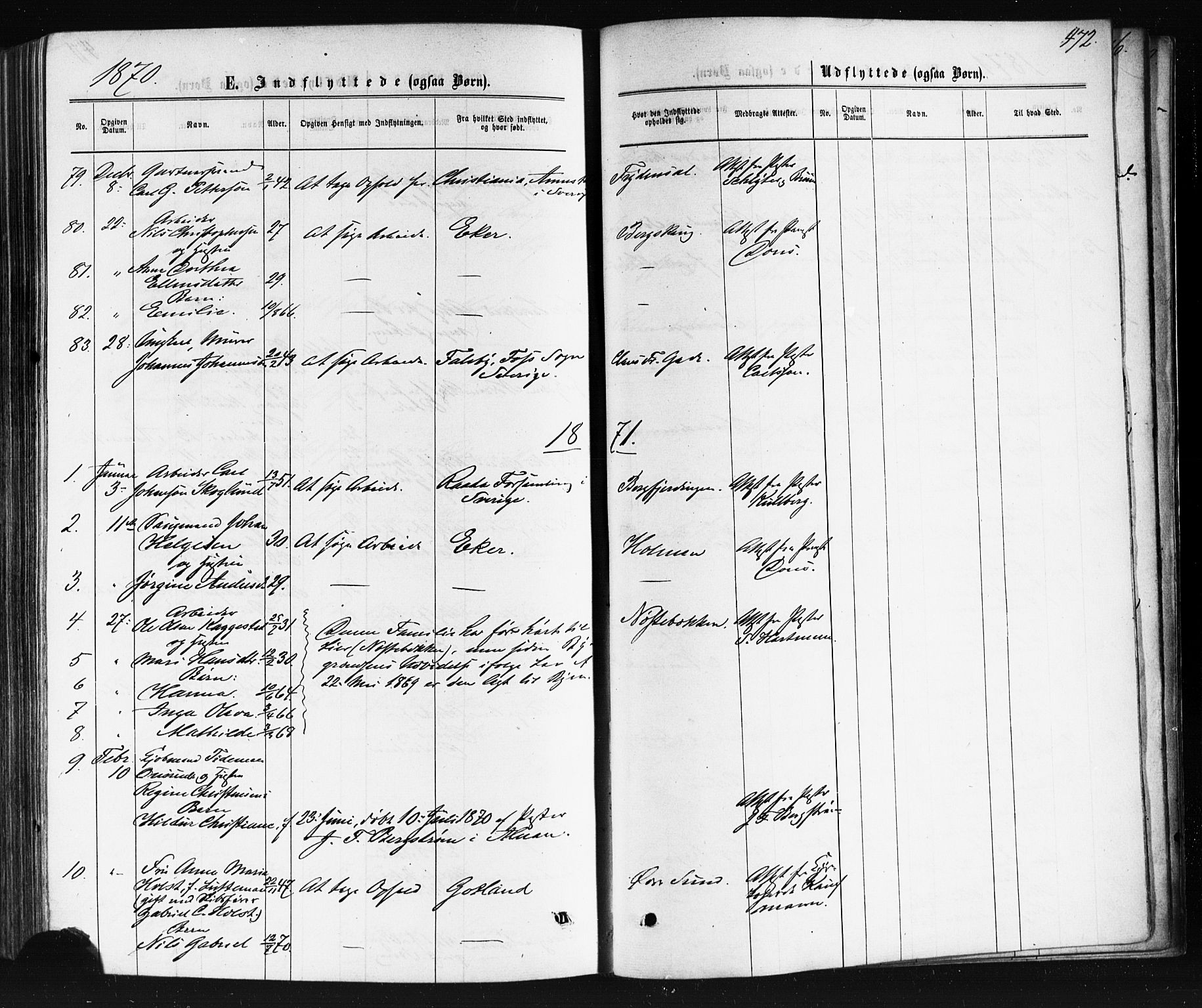 Bragernes kirkebøker, AV/SAKO-A-6/F/Fb/L0004: Parish register (official) no. II 4, 1869-1875, p. 472