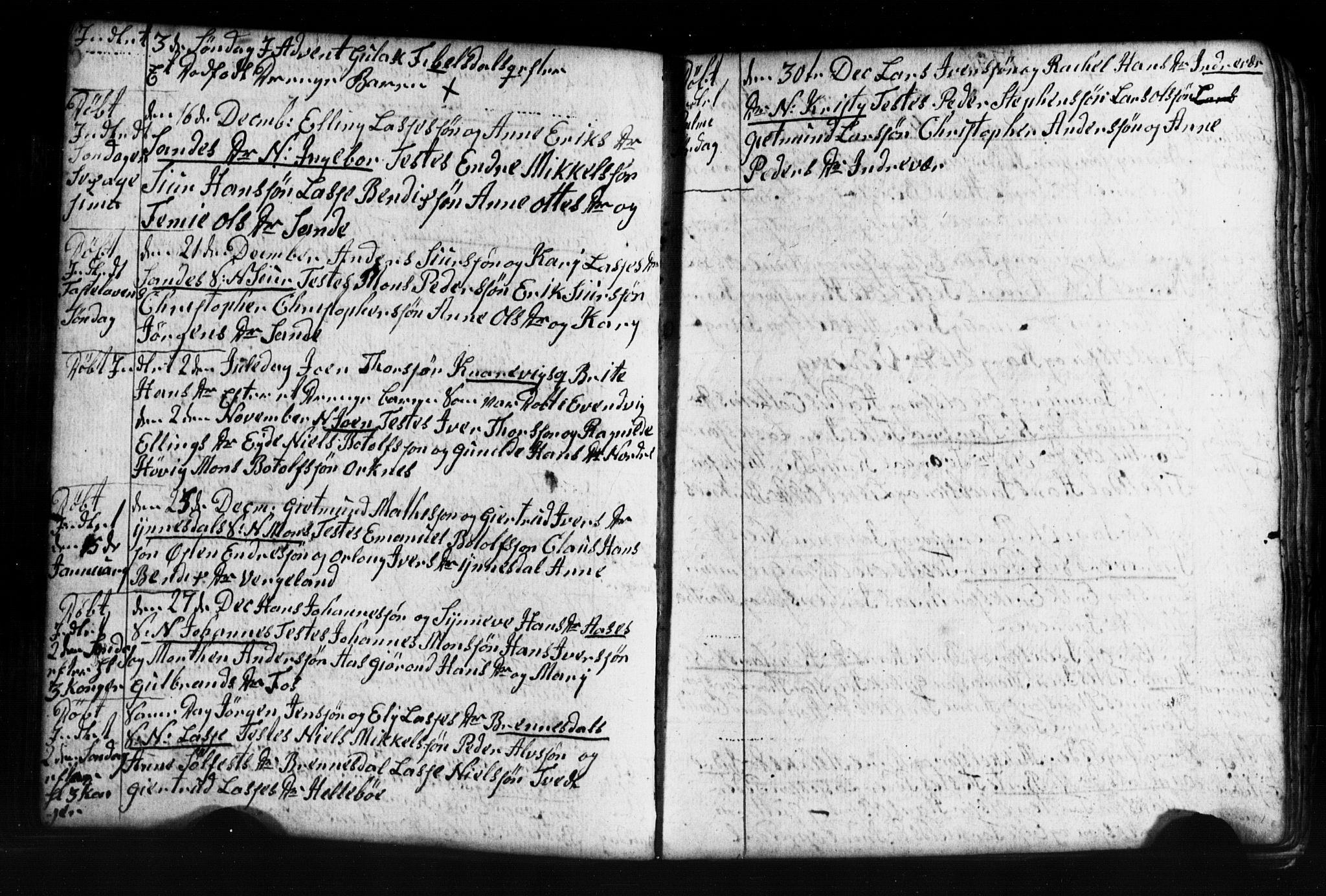 Gulen sokneprestembete, AV/SAB-A-80201/H/Hab: Parish register (copy) no. A 2, 1791-1814