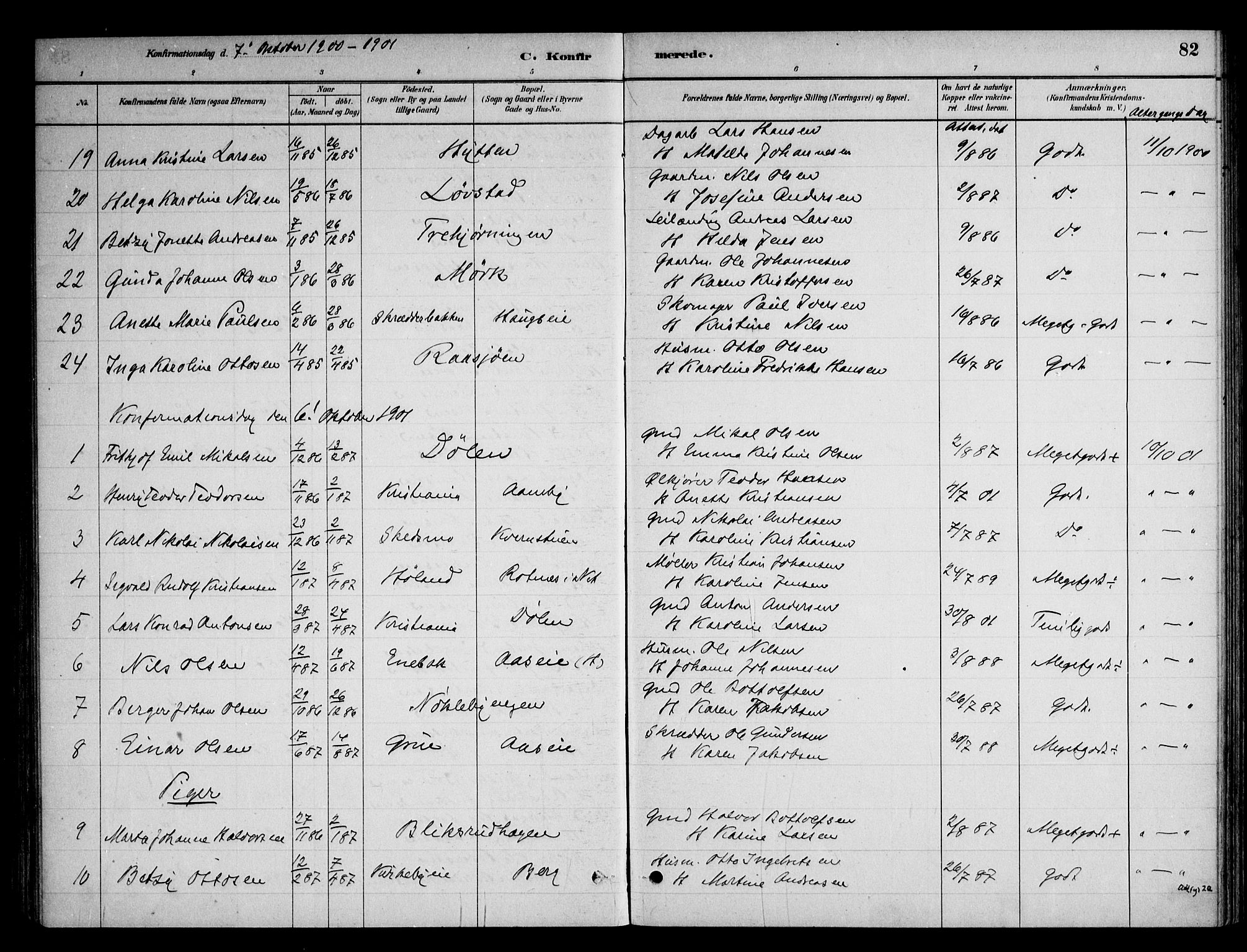 Nittedal prestekontor Kirkebøker, AV/SAO-A-10365a/F/Fb/L0001: Parish register (official) no. II 1, 1879-1901, p. 82