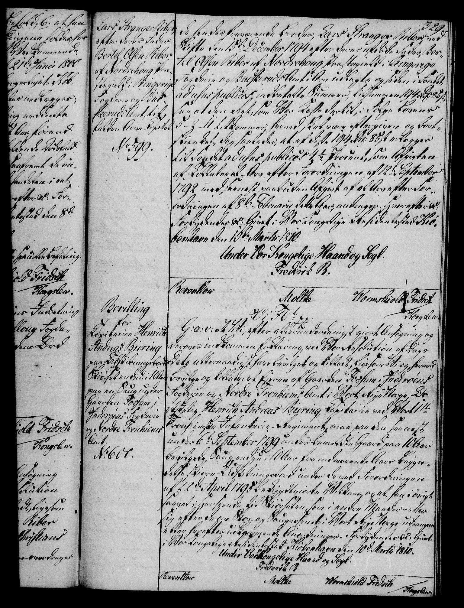 Rentekammeret, Kammerkanselliet, AV/RA-EA-3111/G/Gg/Gga/L0019: Norsk ekspedisjonsprotokoll med register (merket RK 53.19), 1807-1810, p. 329