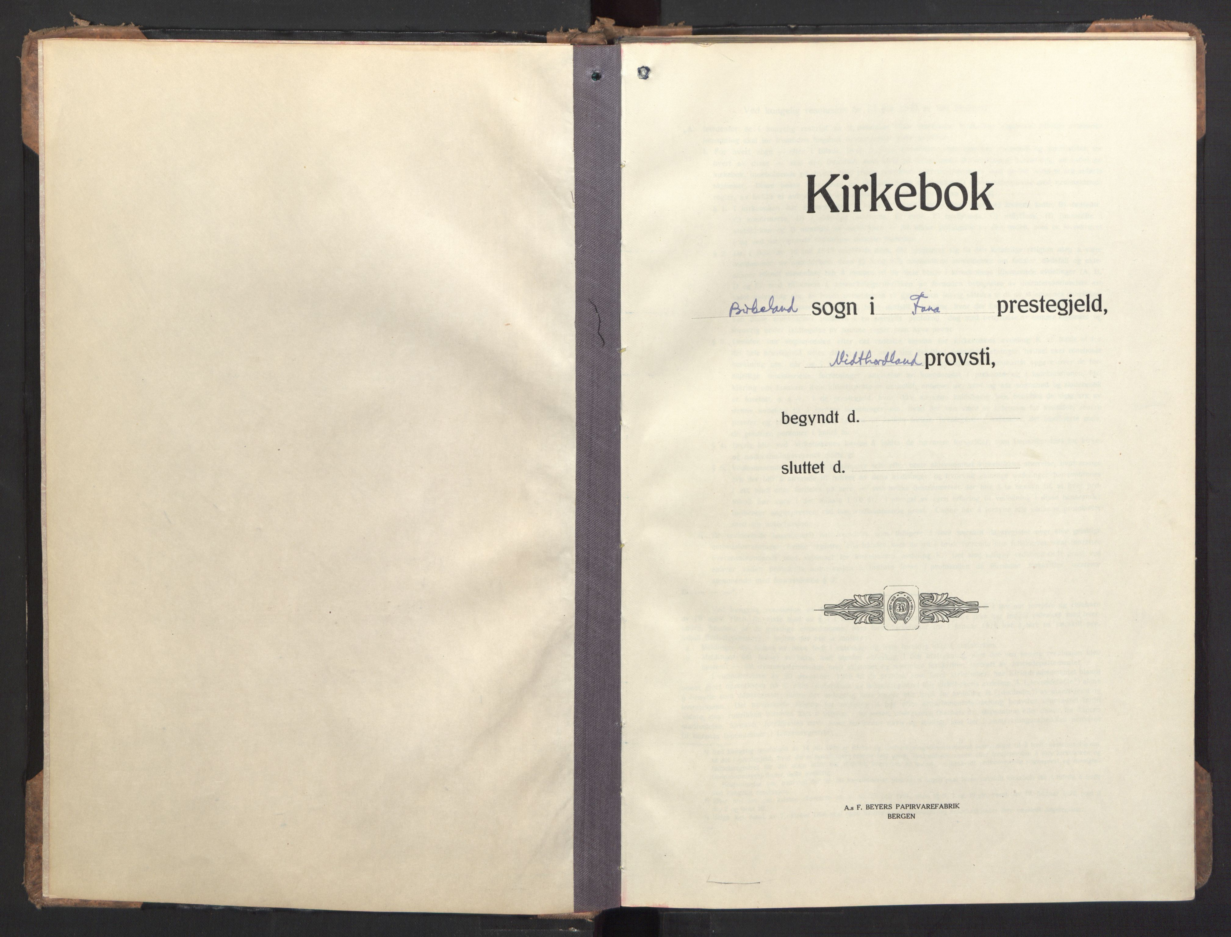Birkeland Sokneprestembete, SAB/A-74601/H/Haa/Haac/L0001: Parish register (official) no. C 1, 1944-1954