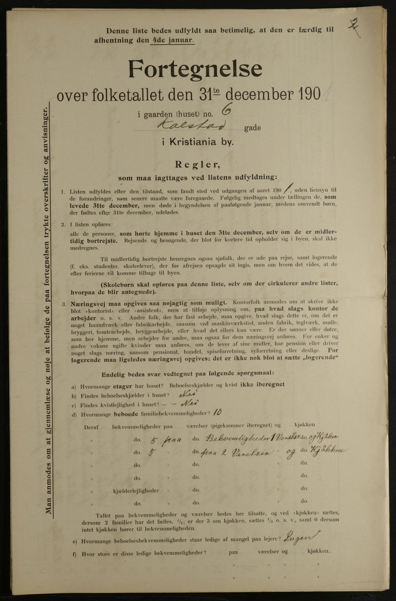 OBA, Municipal Census 1901 for Kristiania, 1901, p. 8111