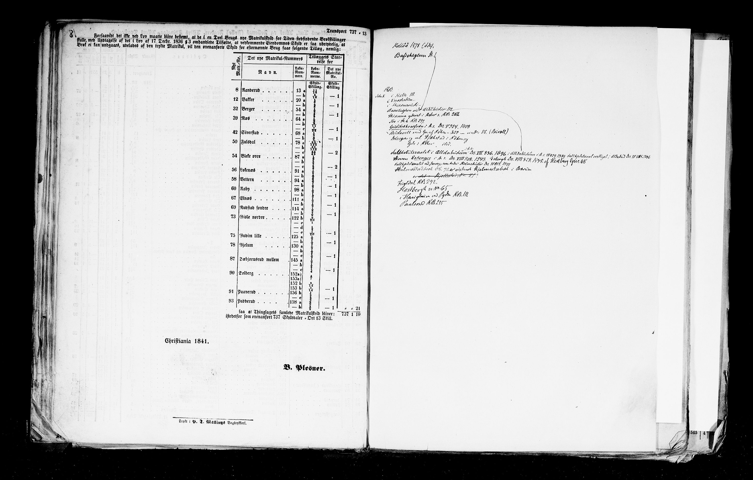 Rygh, AV/RA-PA-0034/F/Fb/L0002: Matrikkelen for 1838 - Akershus amt (Akershus fylke), 1838, p. 18b