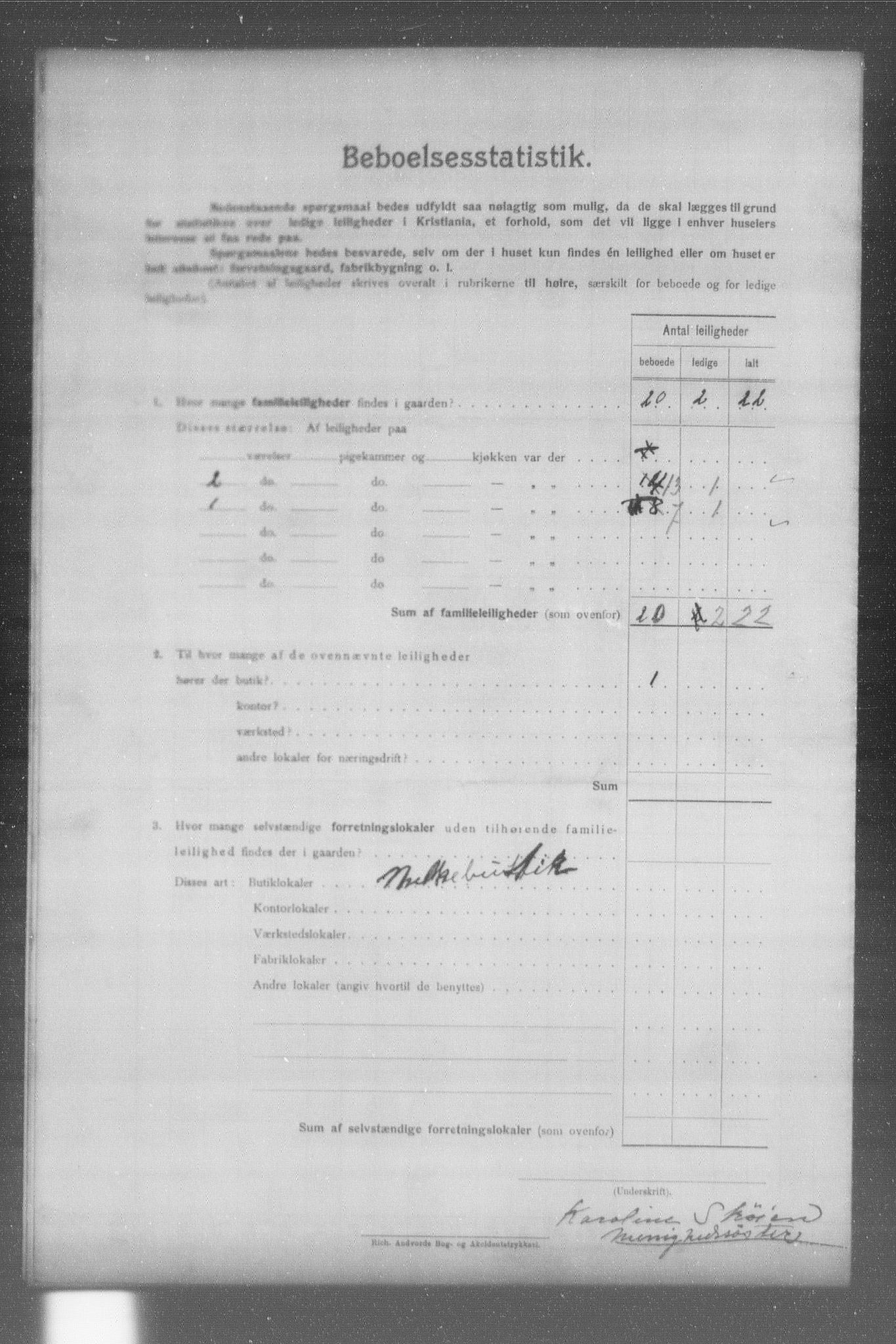 OBA, Municipal Census 1904 for Kristiania, 1904, p. 7613