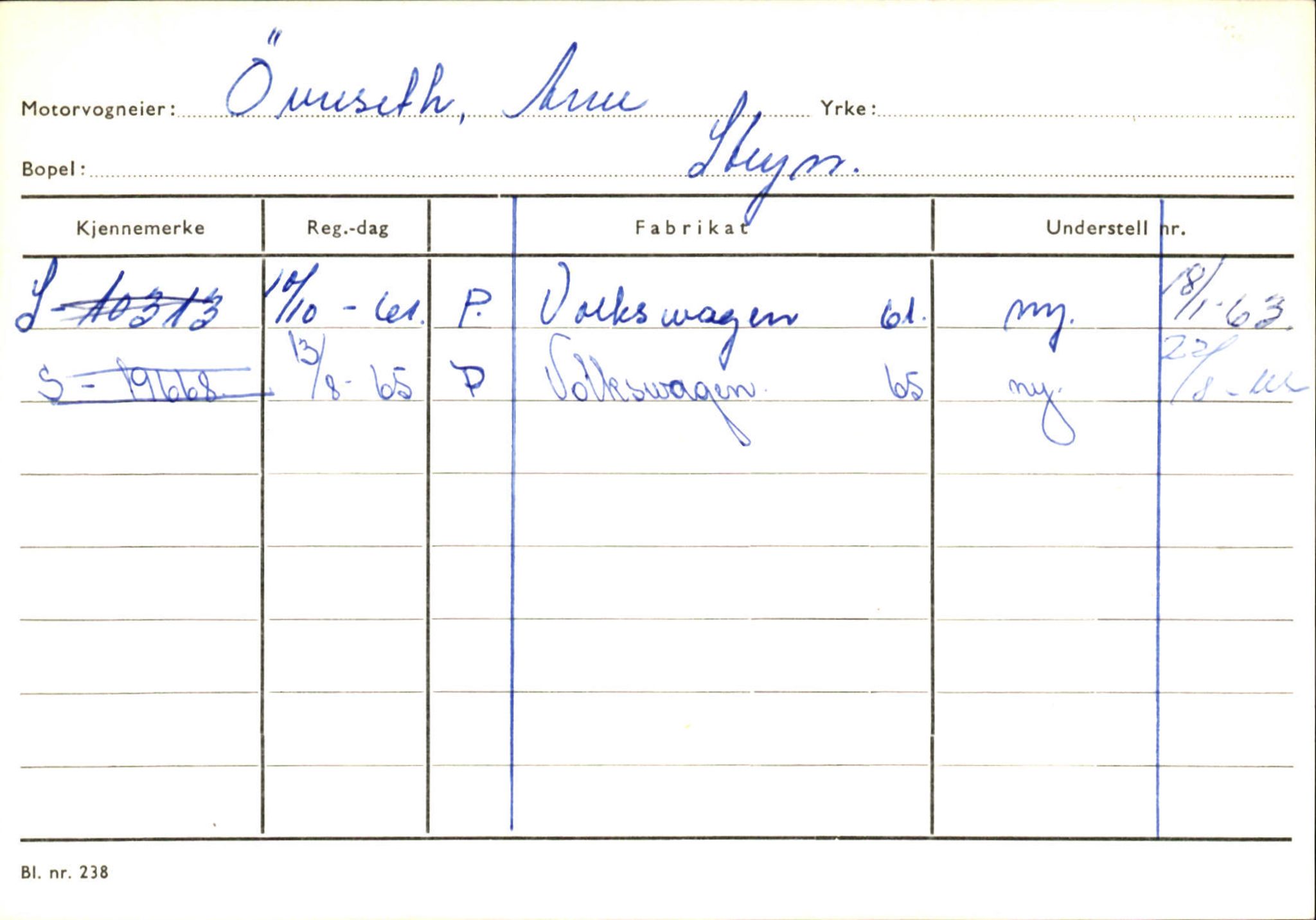 Statens vegvesen, Sogn og Fjordane vegkontor, SAB/A-5301/4/F/L0131: Eigarregister Høyanger P-Å. Stryn S-Å, 1945-1975, p. 2502