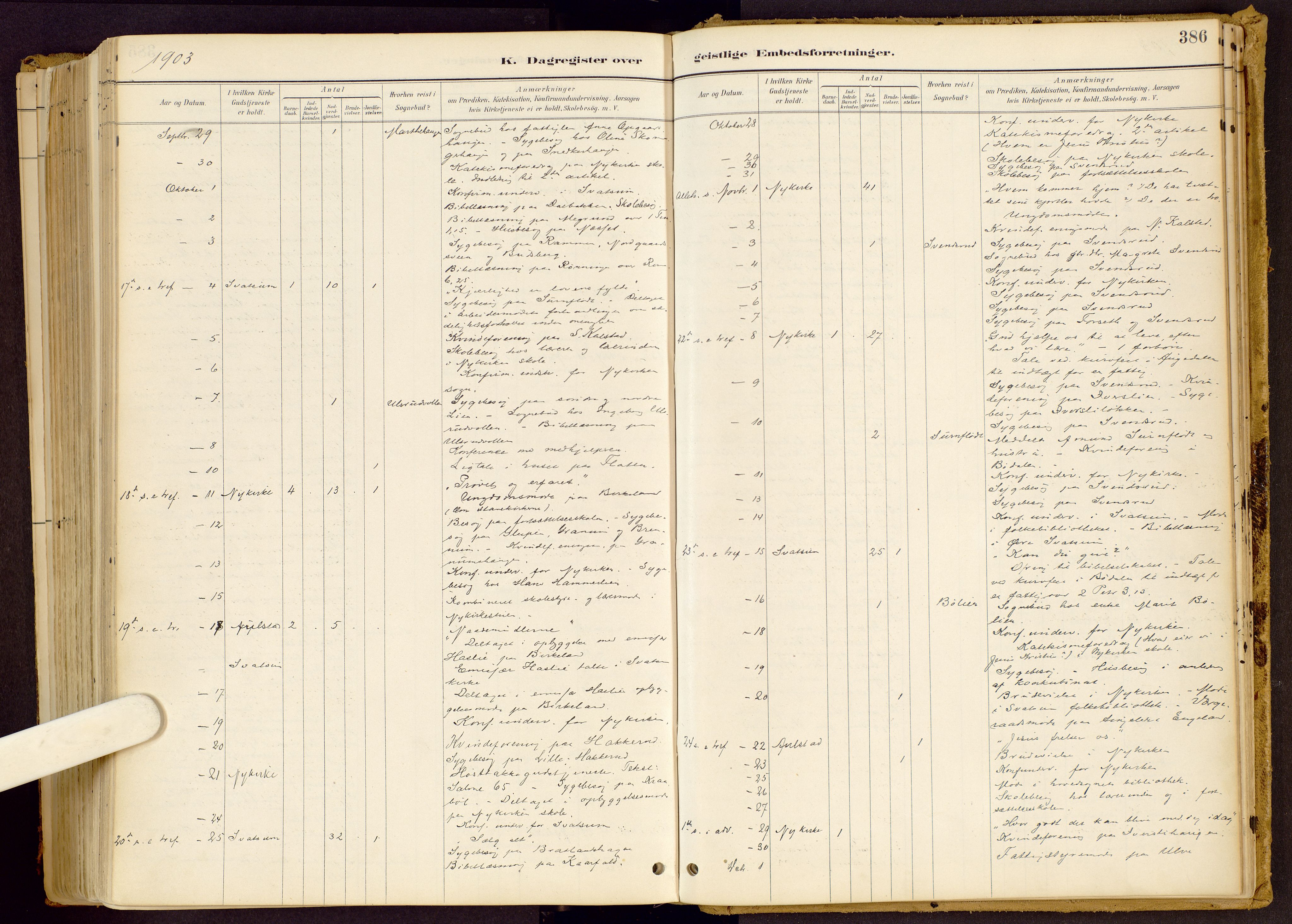 Vestre Gausdal prestekontor, AV/SAH-PREST-094/H/Ha/Haa/L0001: Parish register (official) no. 1, 1887-1914, p. 386