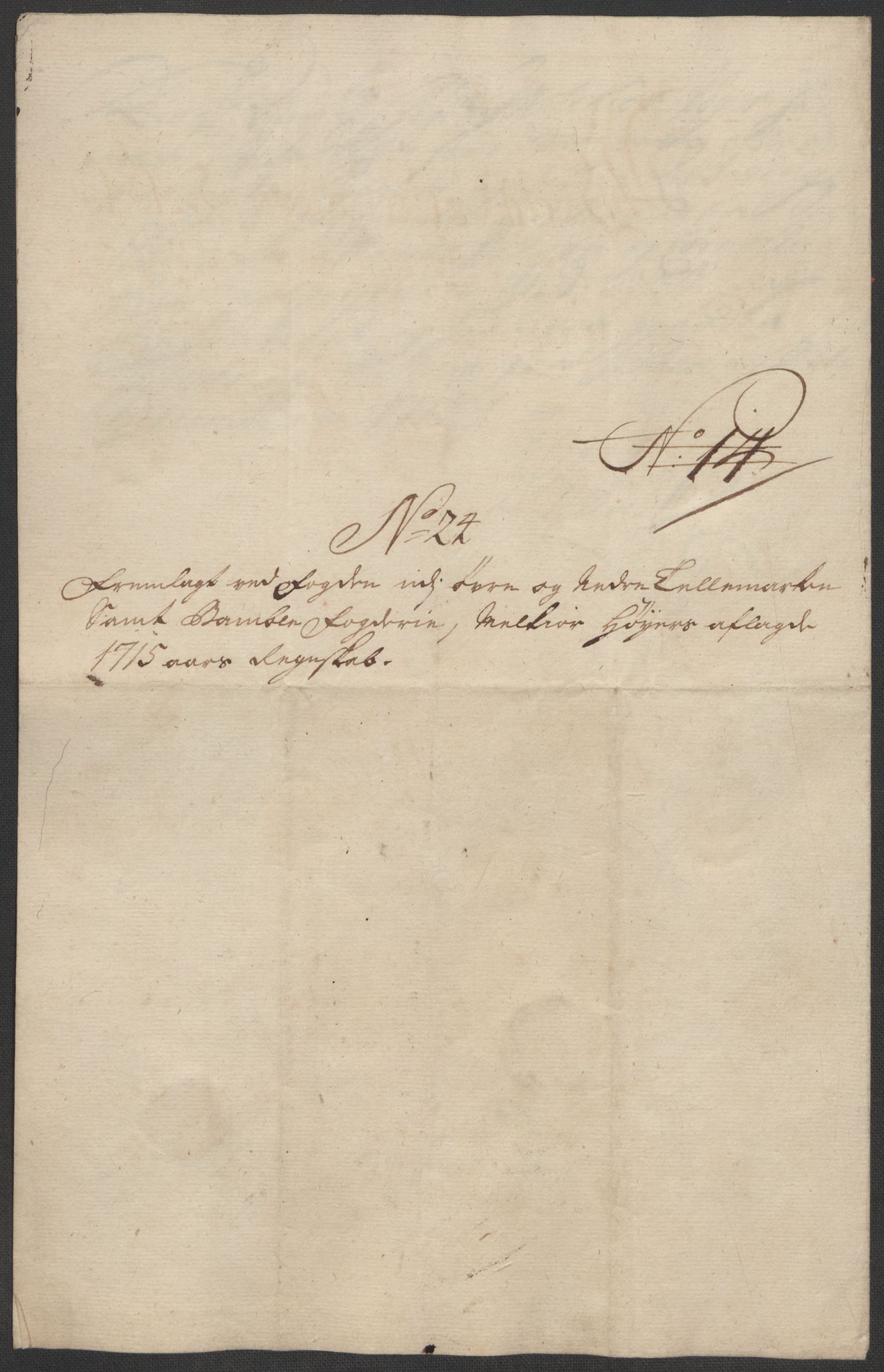 Rentekammeret inntil 1814, Reviderte regnskaper, Fogderegnskap, AV/RA-EA-4092/R36/L2127: Fogderegnskap Øvre og Nedre Telemark og Bamble, 1715, p. 270