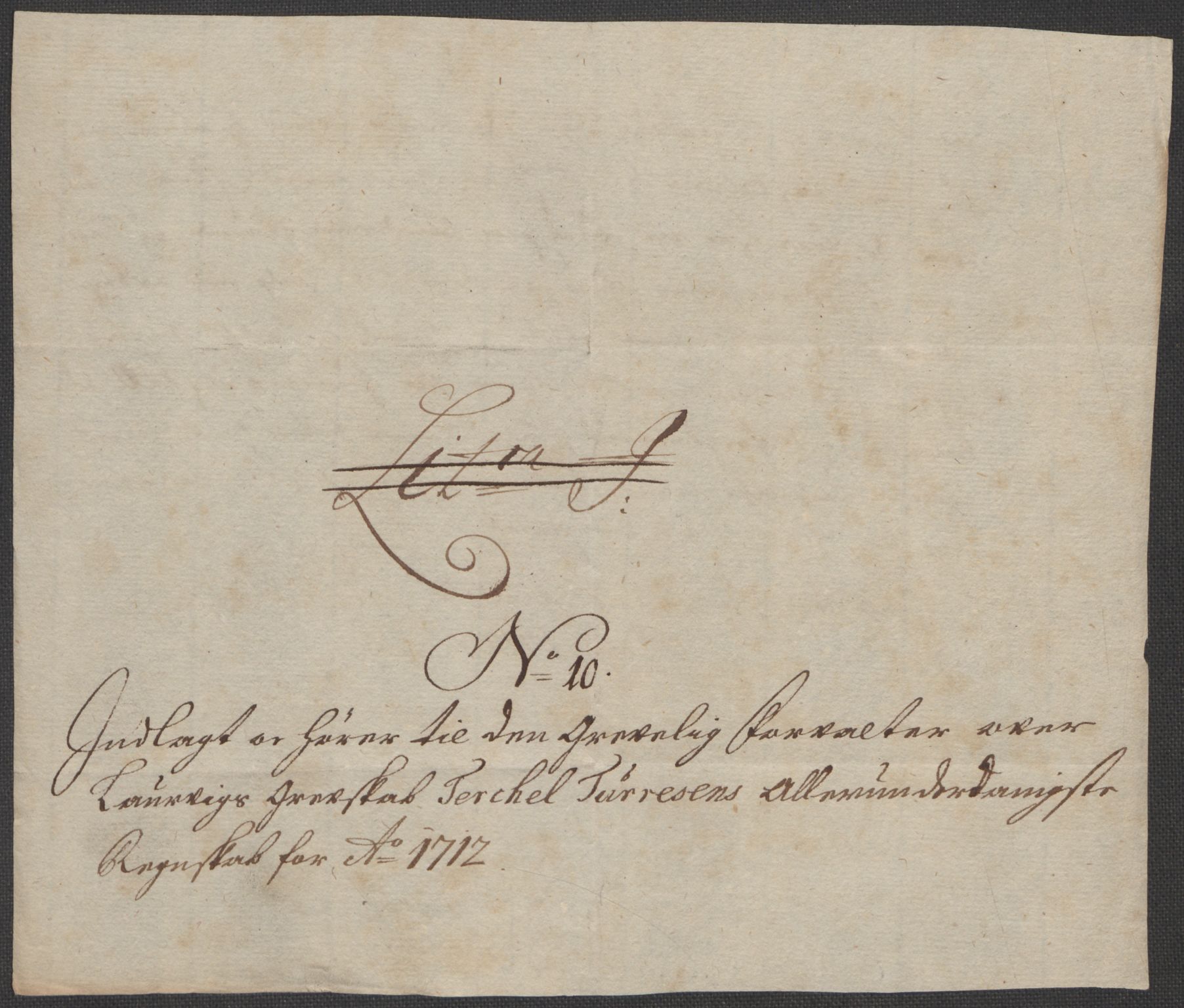 Rentekammeret inntil 1814, Reviderte regnskaper, Fogderegnskap, RA/EA-4092/R33/L1984: Fogderegnskap Larvik grevskap, 1712, p. 181