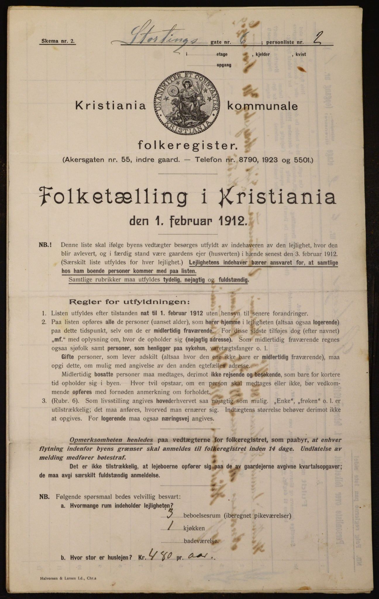 OBA, Municipal Census 1912 for Kristiania, 1912, p. 103588