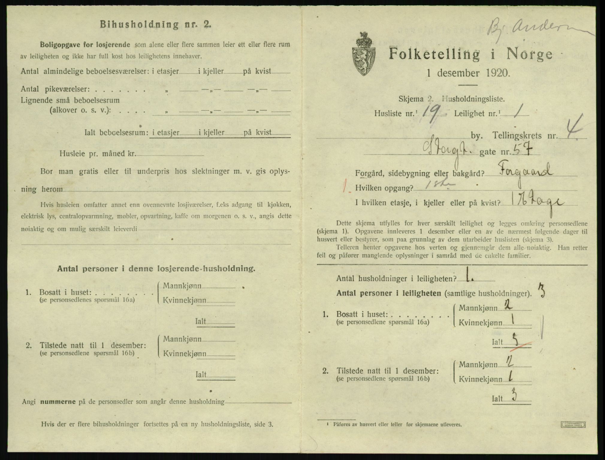 SAKO, 1920 census for Horten, 1920, p. 4881