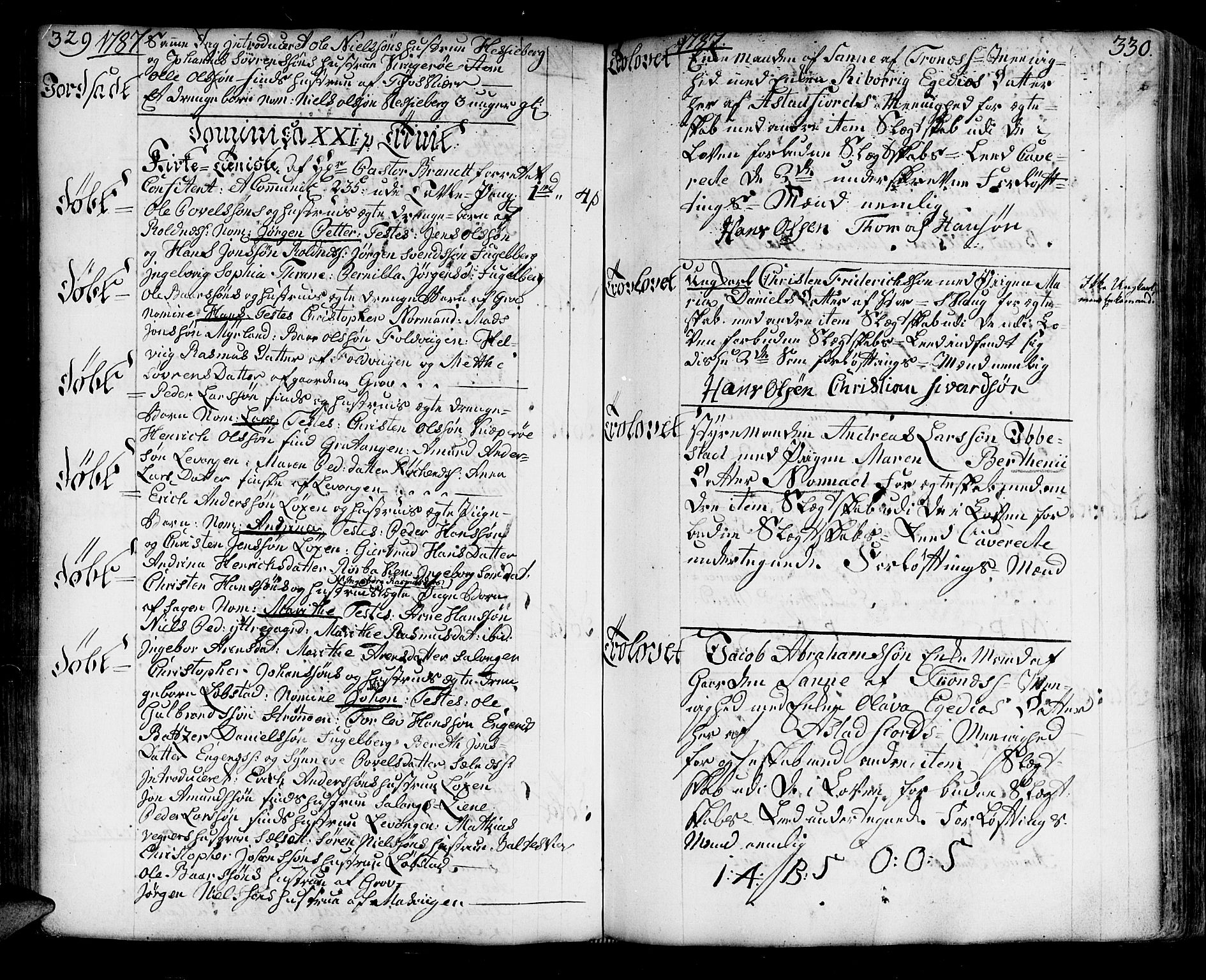 Ibestad sokneprestembete, SATØ/S-0077/H/Ha/Haa/L0003kirke: Parish register (official) no. 3, 1776-1801, p. 329-330