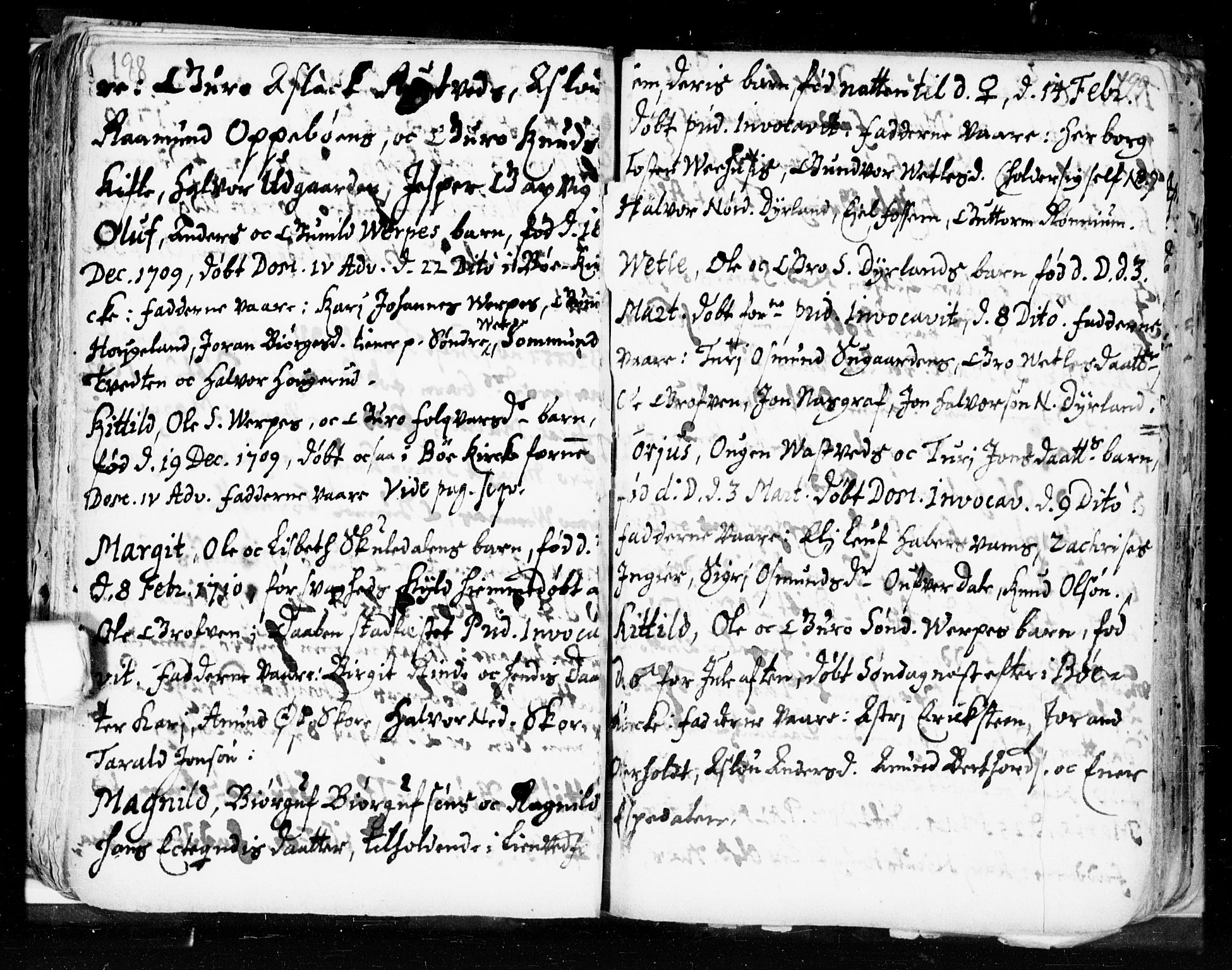 Seljord kirkebøker, SAKO/A-20/F/Fa/L0002: Parish register (official) no. I 2, 1689-1713, p. 198-199