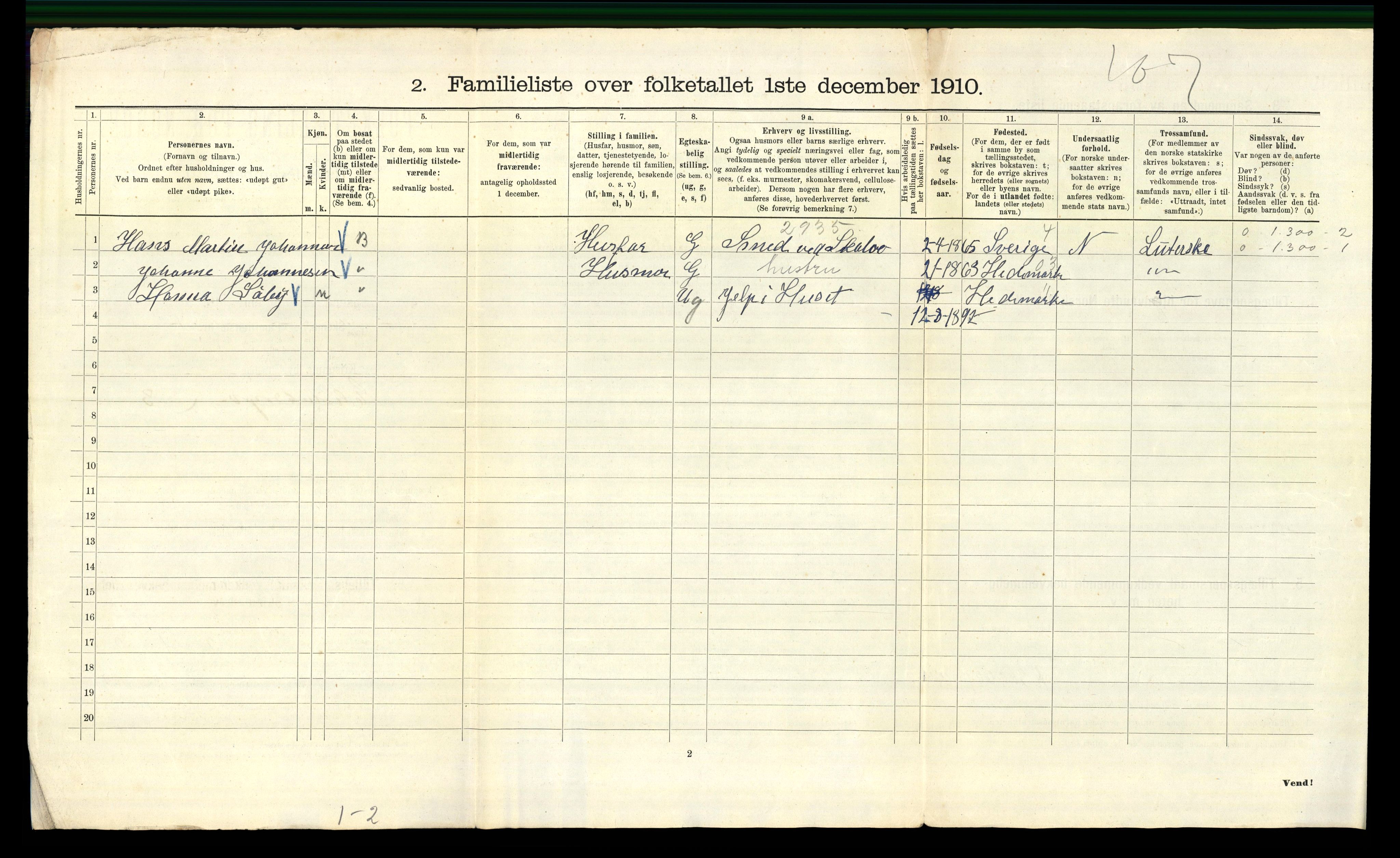 RA, 1910 census for Kristiania, 1910, p. 19558