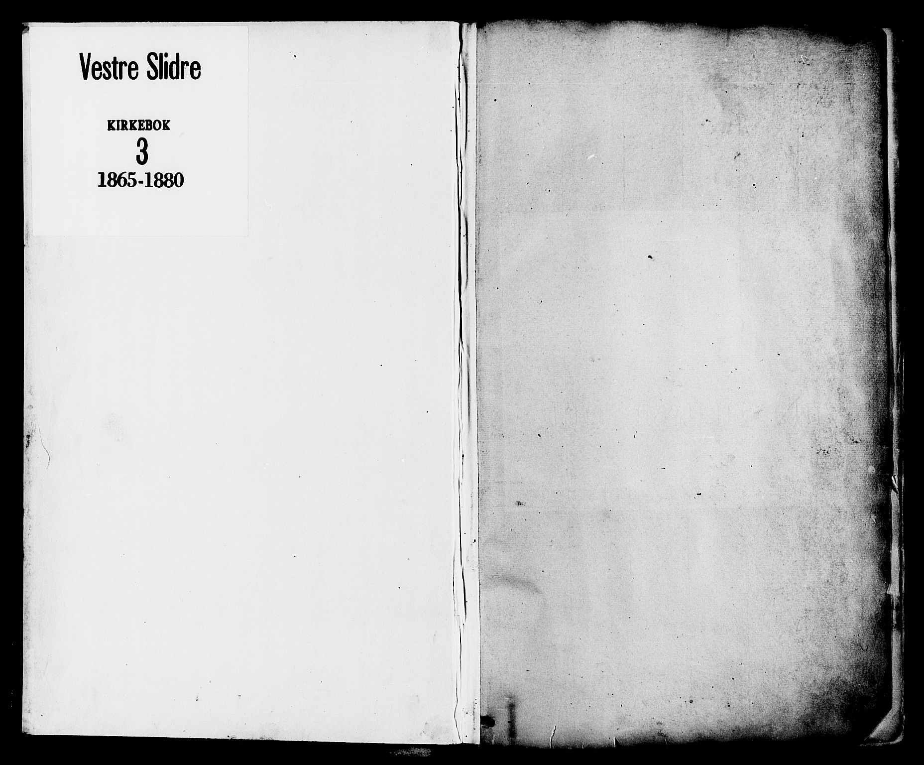 Vestre Slidre prestekontor, AV/SAH-PREST-136/H/Ha/Haa/L0003: Parish register (official) no. 3, 1865-1880, p. 1