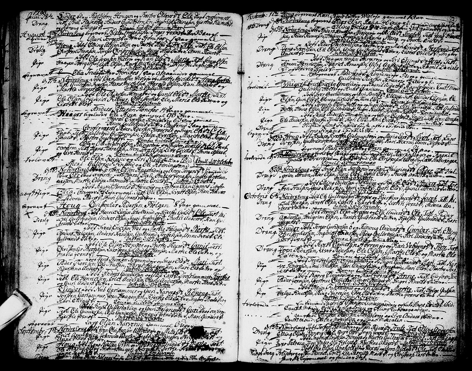 Norderhov kirkebøker, SAKO/A-237/F/Fa/L0006: Parish register (official) no. 6, 1789-1811, p. 72