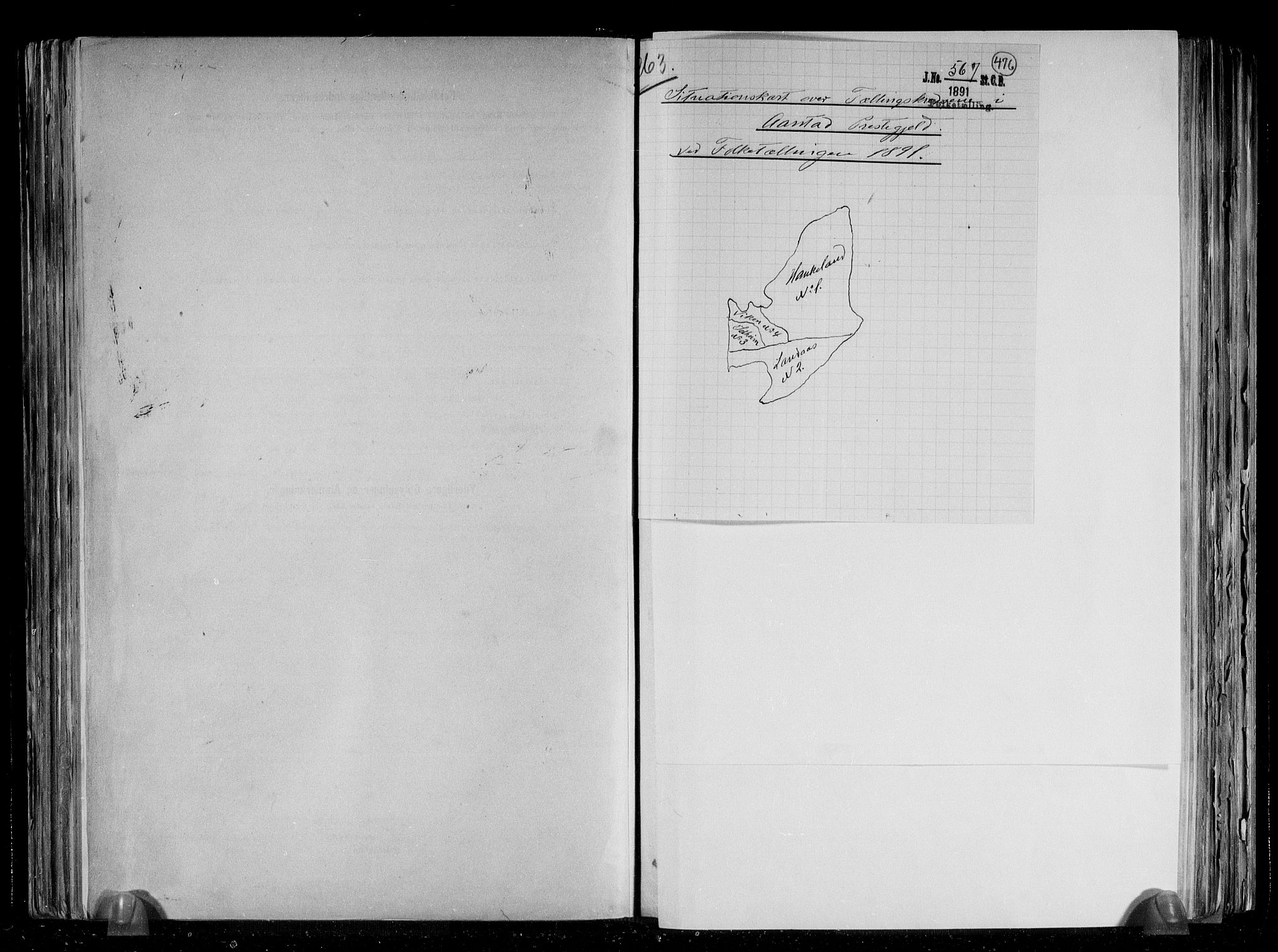 SAB, 1891 Census for 1280 Årstad, 1891, p. 4