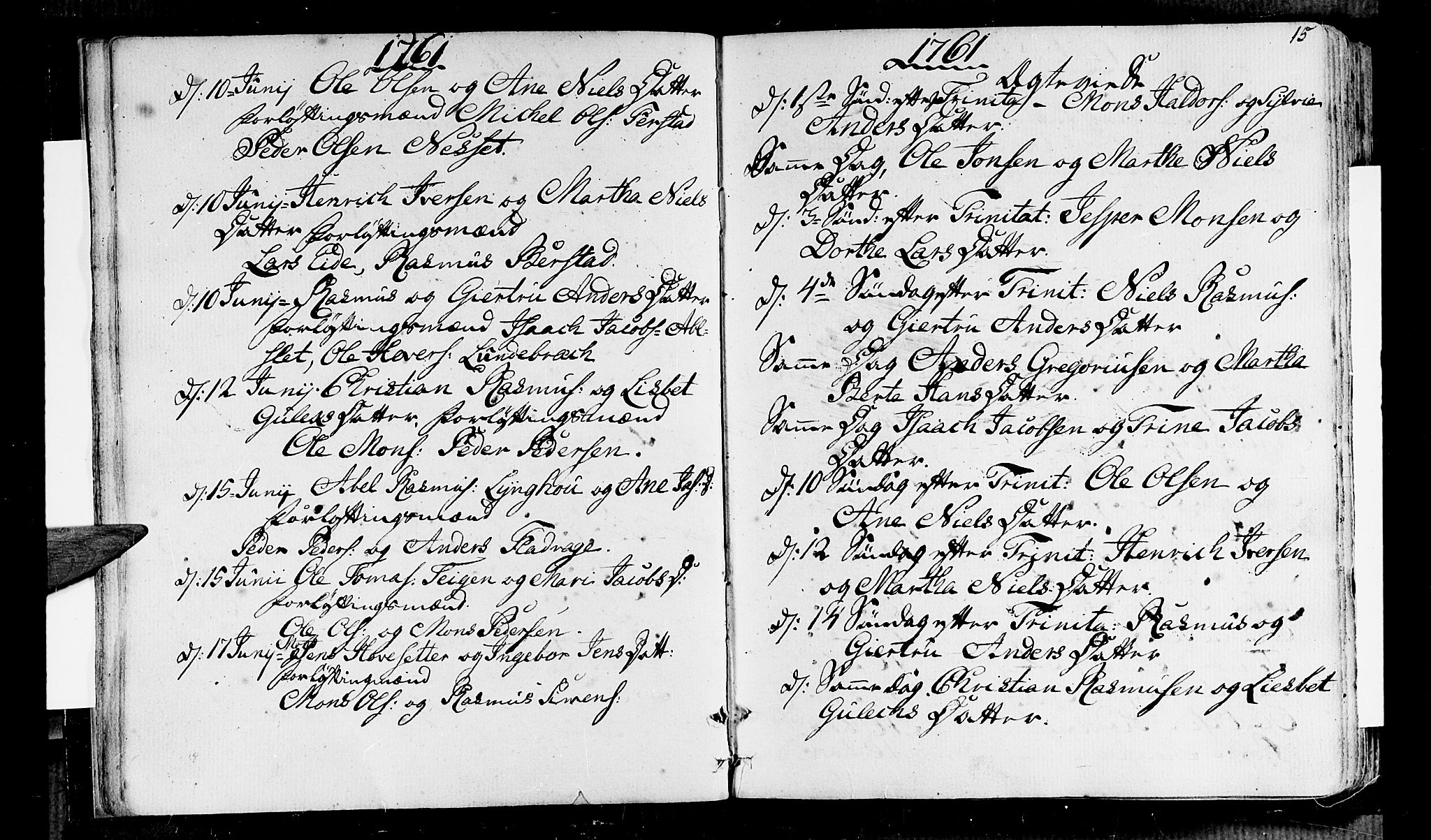 Selje sokneprestembete, AV/SAB-A-99938/H/Ha/Haa/Haaa: Parish register (official) no. A 5, 1760-1782, p. 15