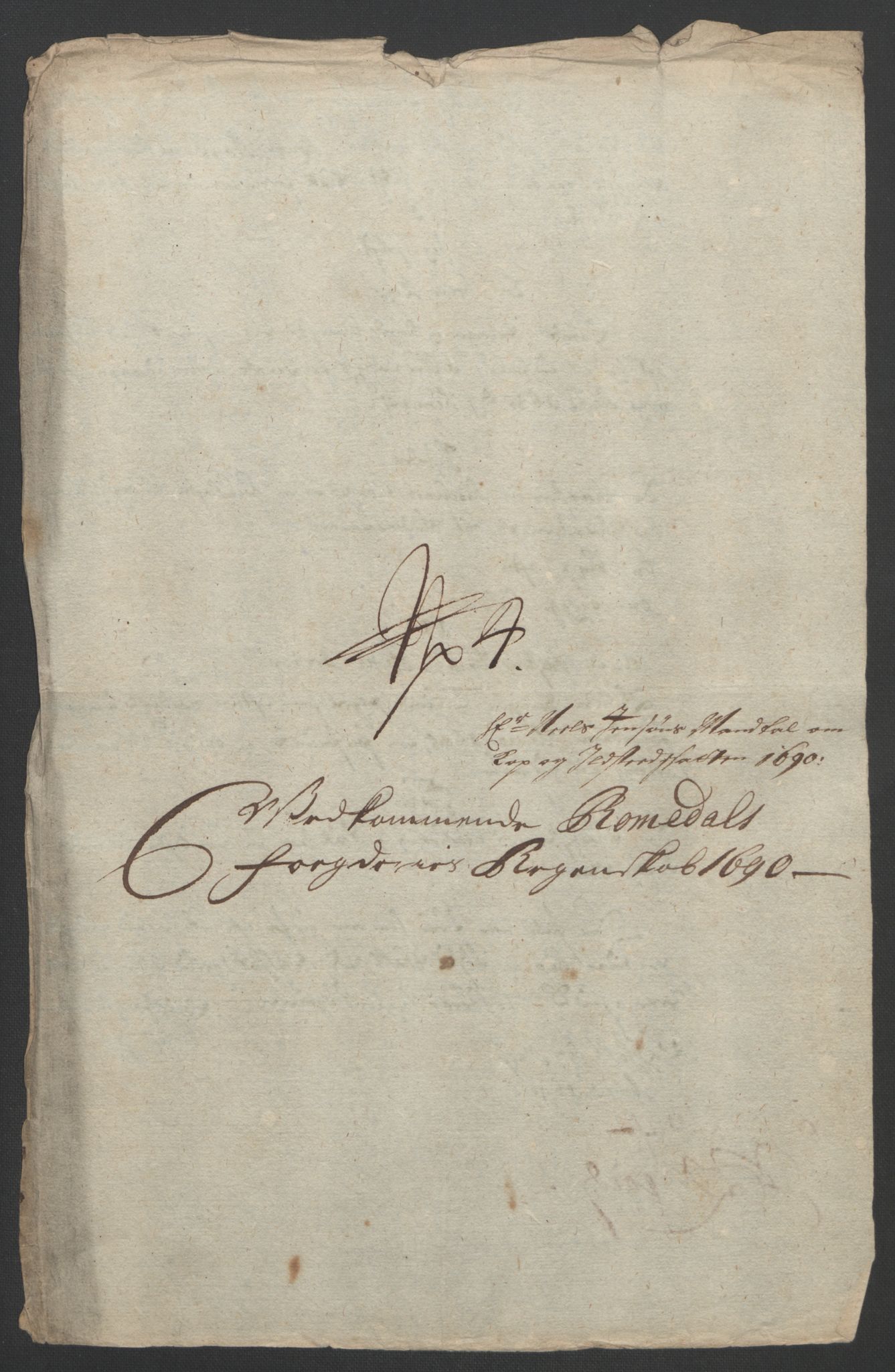 Rentekammeret inntil 1814, Reviderte regnskaper, Fogderegnskap, AV/RA-EA-4092/R55/L3649: Fogderegnskap Romsdal, 1690-1691, p. 117