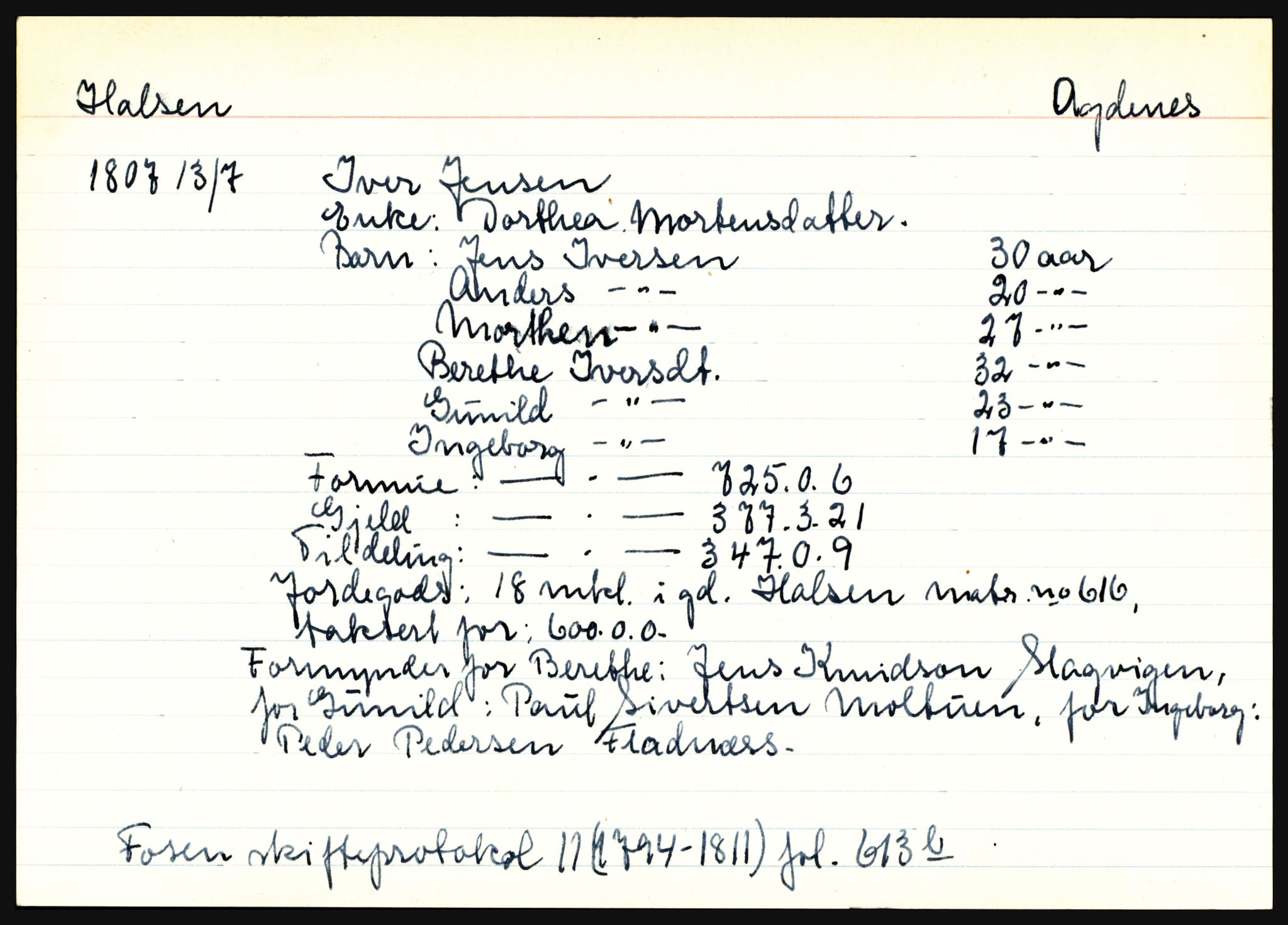 Fosen sorenskriveri, SAT/A-1107/1/3, 1681-1823, p. 2235