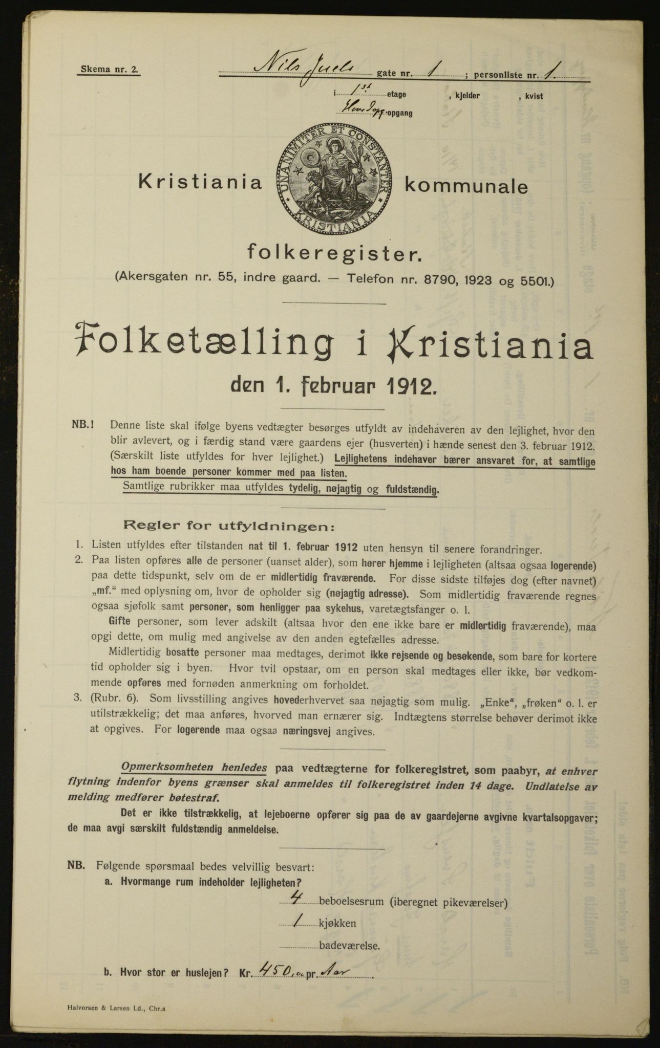 OBA, Municipal Census 1912 for Kristiania, 1912, p. 70723