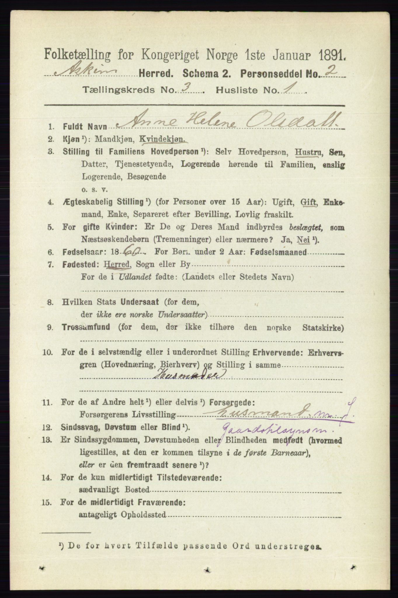 RA, 1891 census for 0124 Askim, 1891, p. 368