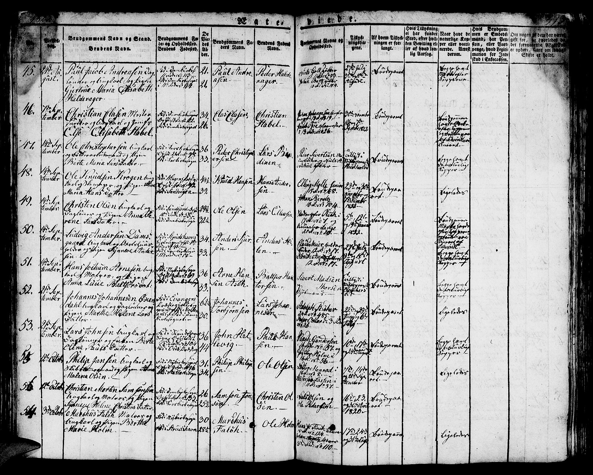 Domkirken sokneprestembete, SAB/A-74801/H/Hab/L0002: Parish register (copy) no. A 2, 1821-1839, p. 394