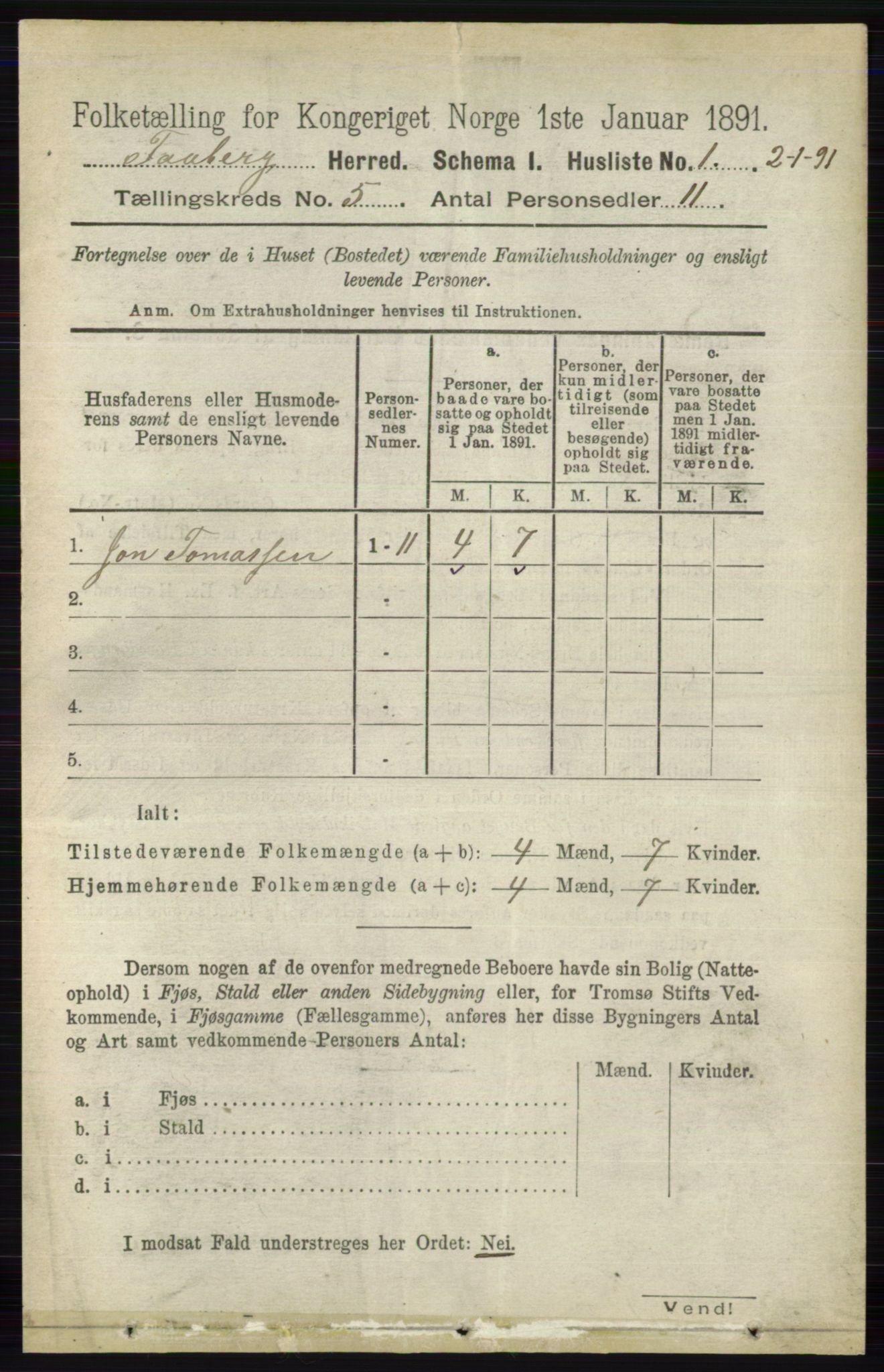 RA, 1891 census for 0524 Fåberg, 1891, p. 1551