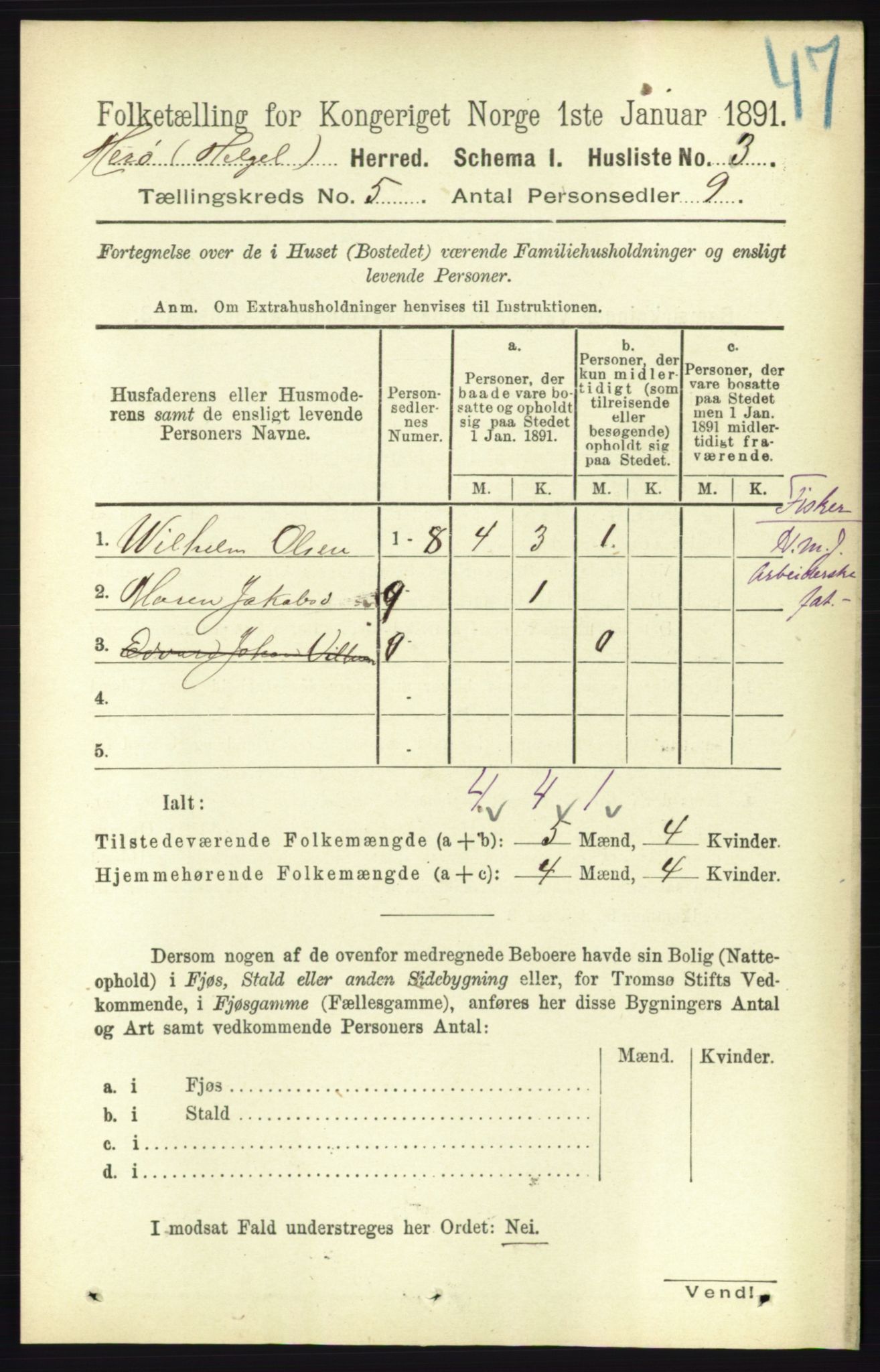 RA, 1891 census for 1818 Herøy, 1891, p. 1330