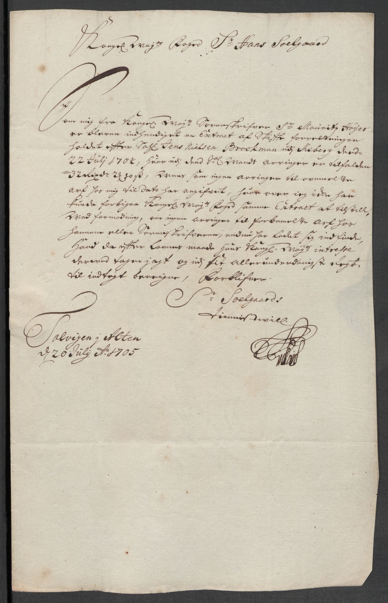 Rentekammeret inntil 1814, Reviderte regnskaper, Fogderegnskap, RA/EA-4092/R69/L4853: Fogderegnskap Finnmark/Vardøhus, 1705-1706, p. 108