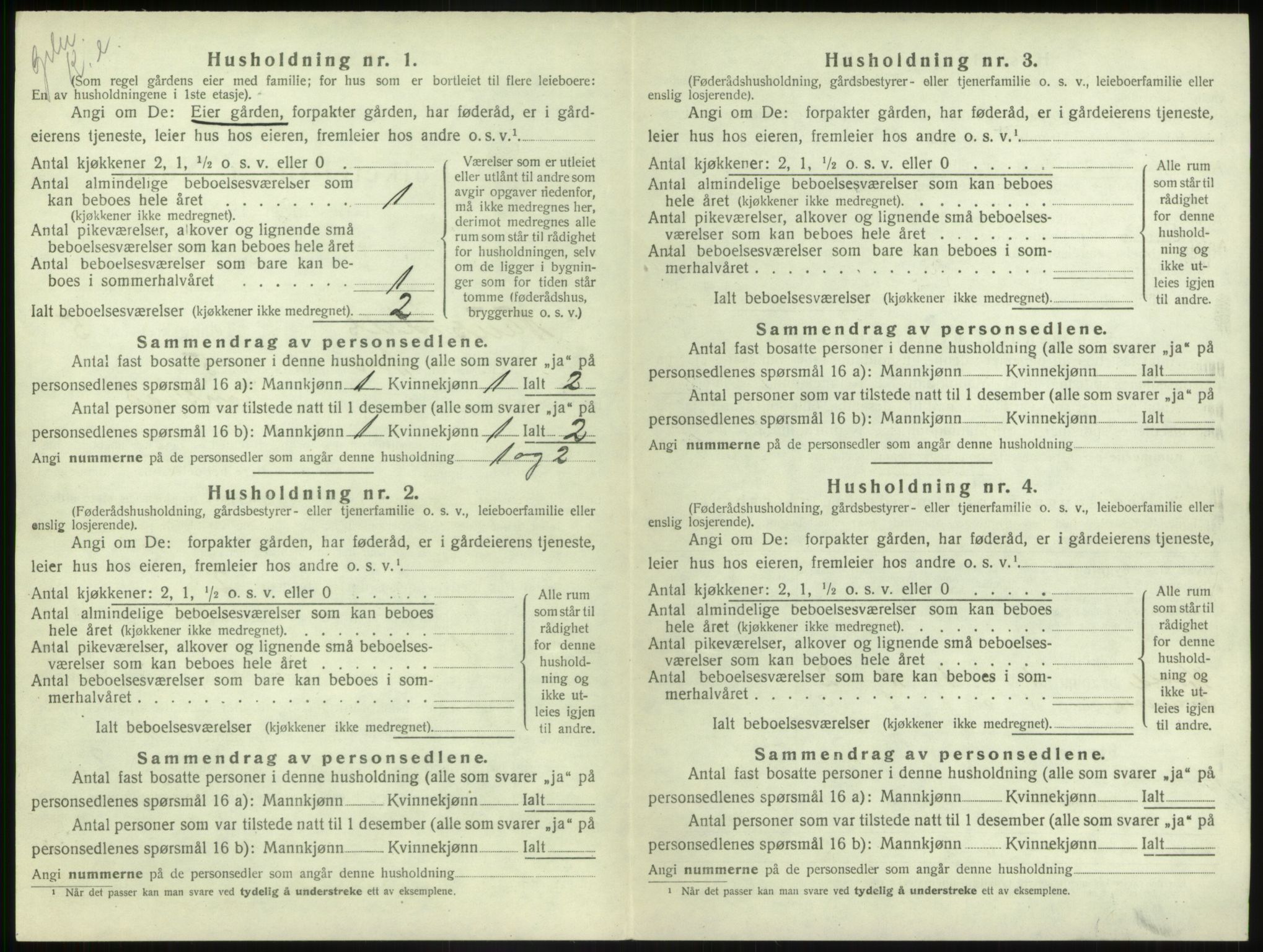 SAB, 1920 census for Naustdal, 1920, p. 400