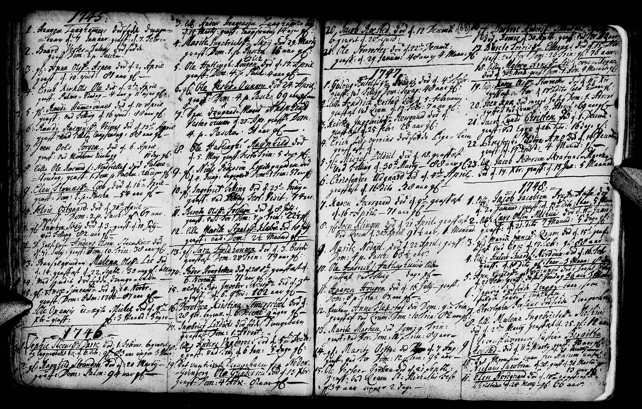 Ministerialprotokoller, klokkerbøker og fødselsregistre - Nord-Trøndelag, SAT/A-1458/746/L0439: Parish register (official) no. 746A01, 1688-1759, p. 68