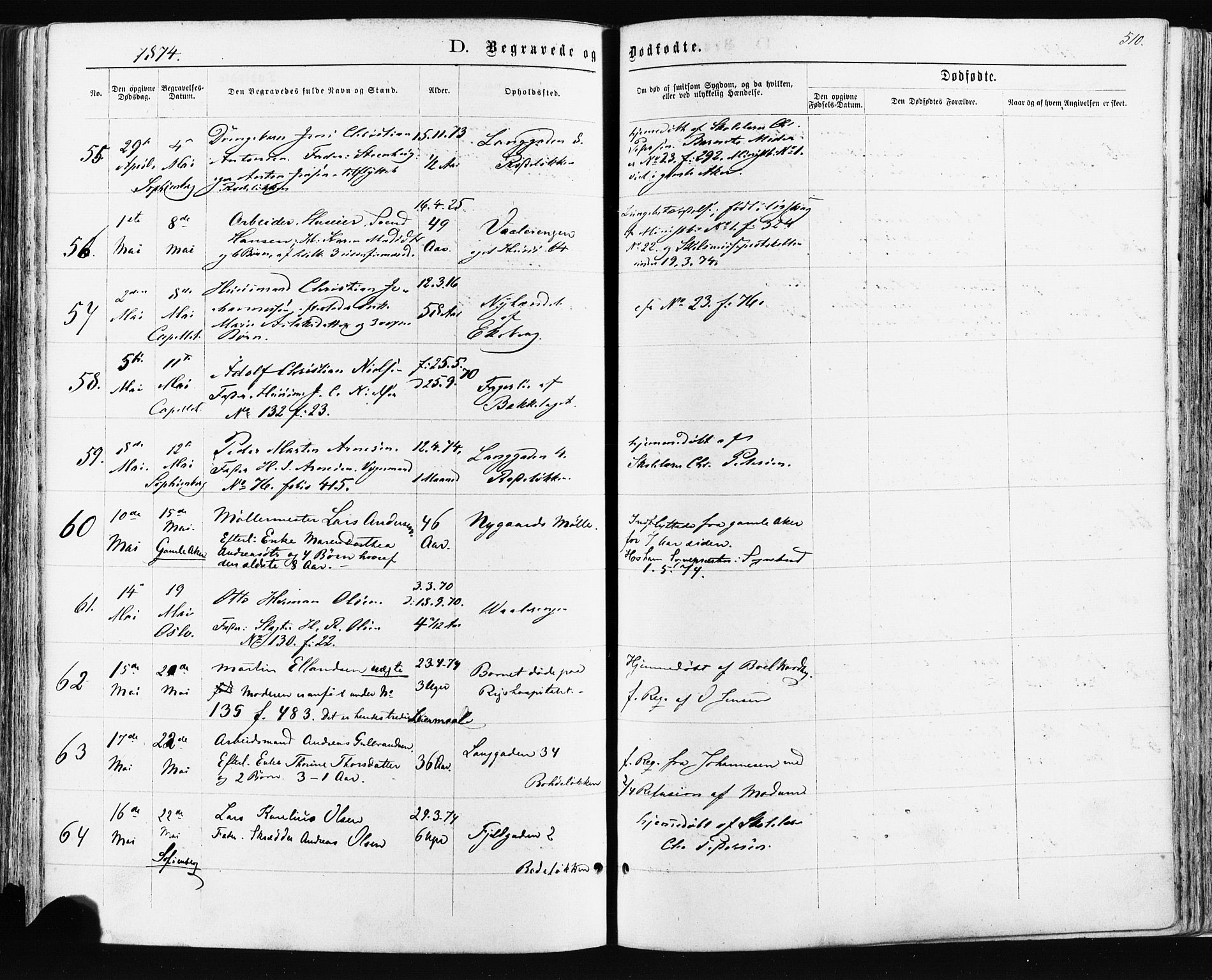 Østre Aker prestekontor Kirkebøker, AV/SAO-A-10840/F/Fa/L0003: Parish register (official) no. I 3, 1869-1875, p. 510