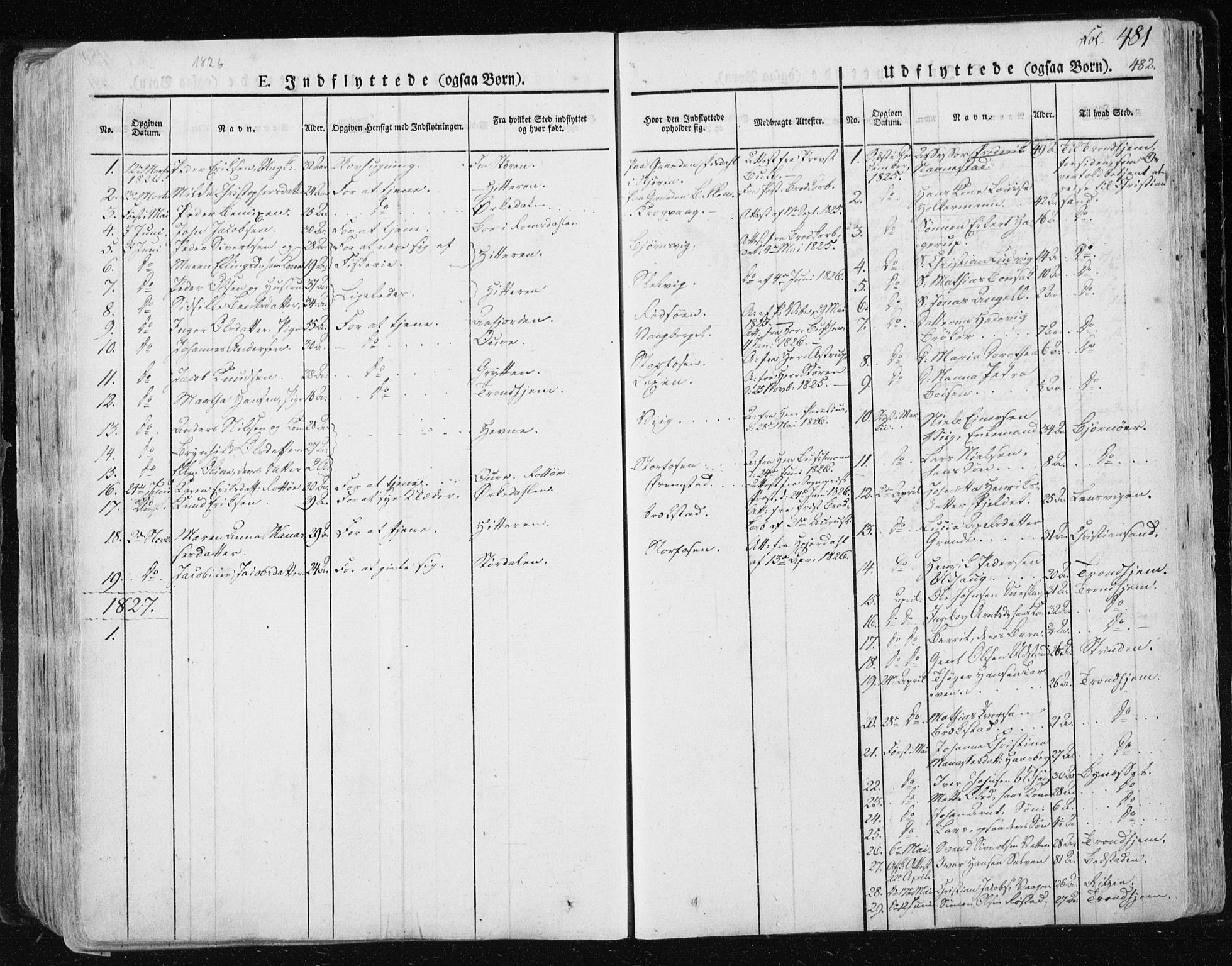 Ministerialprotokoller, klokkerbøker og fødselsregistre - Sør-Trøndelag, SAT/A-1456/659/L0735: Parish register (official) no. 659A05, 1826-1841, p. 481