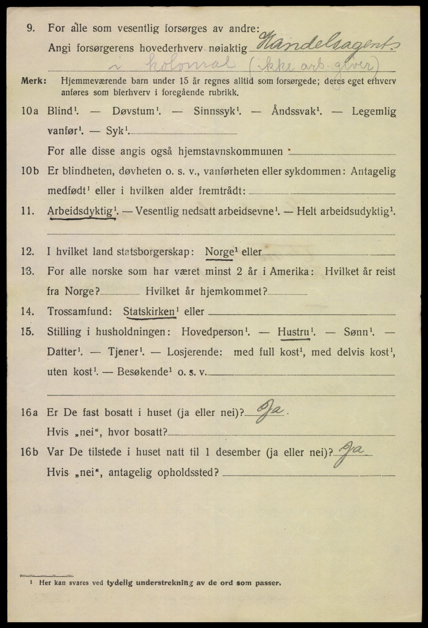 SAK, 1920 census for Kristiansand, 1920, p. 35724