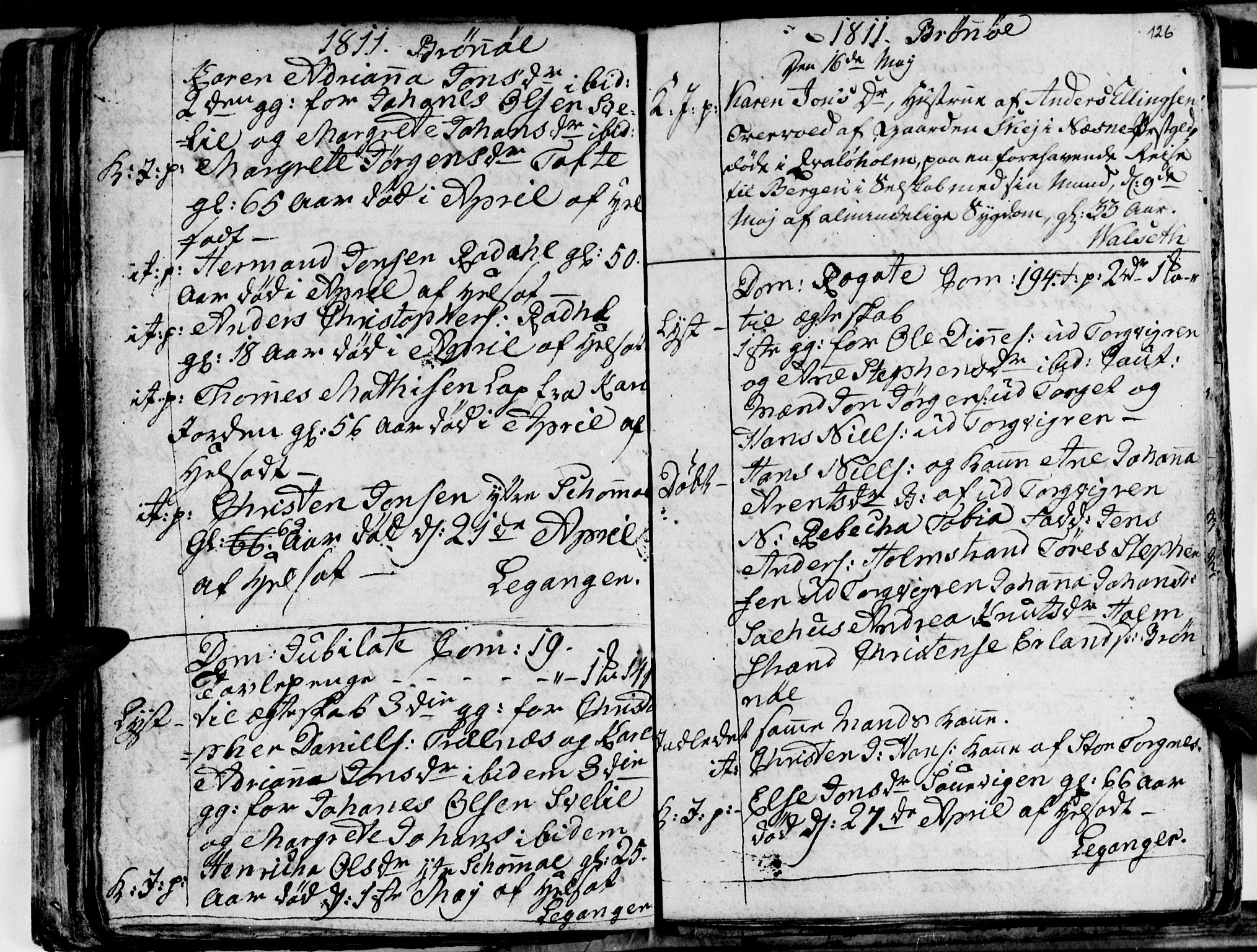 Ministerialprotokoller, klokkerbøker og fødselsregistre - Nordland, AV/SAT-A-1459/813/L0209: Parish register (copy) no. 813C01, 1803-1821, p. 126