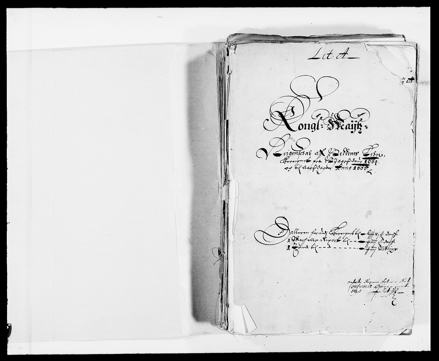 Rentekammeret inntil 1814, Reviderte regnskaper, Fogderegnskap, RA/EA-4092/R39/L2296: Fogderegnskap Nedenes, 1664-1666, p. 2