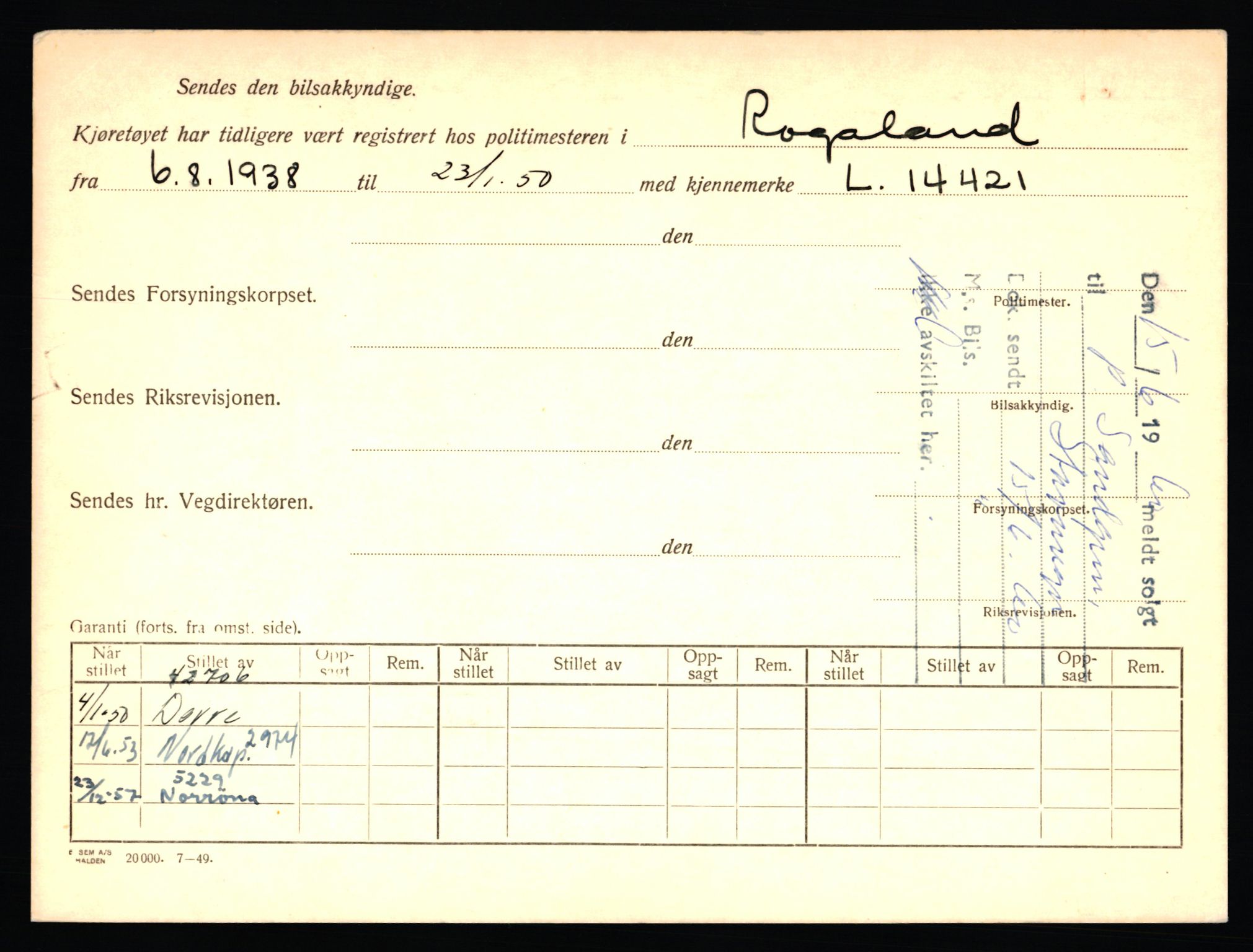 Stavanger trafikkstasjon, AV/SAST-A-101942/0/F/L0036: L-20000 - L-20499, 1930-1971, p. 942