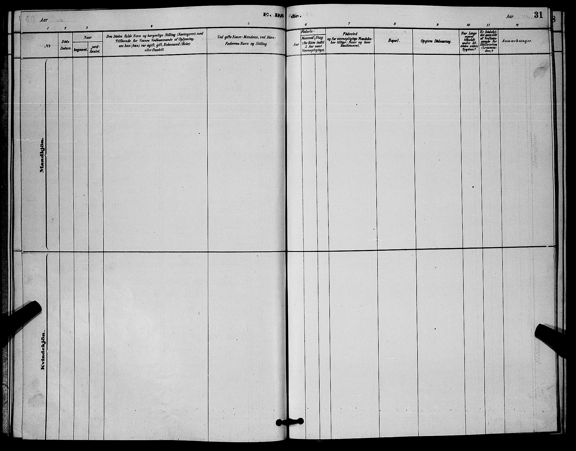 Nore kirkebøker, AV/SAKO-A-238/G/Gc/L0002: Parish register (copy) no. III 2, 1878-1883, p. 31