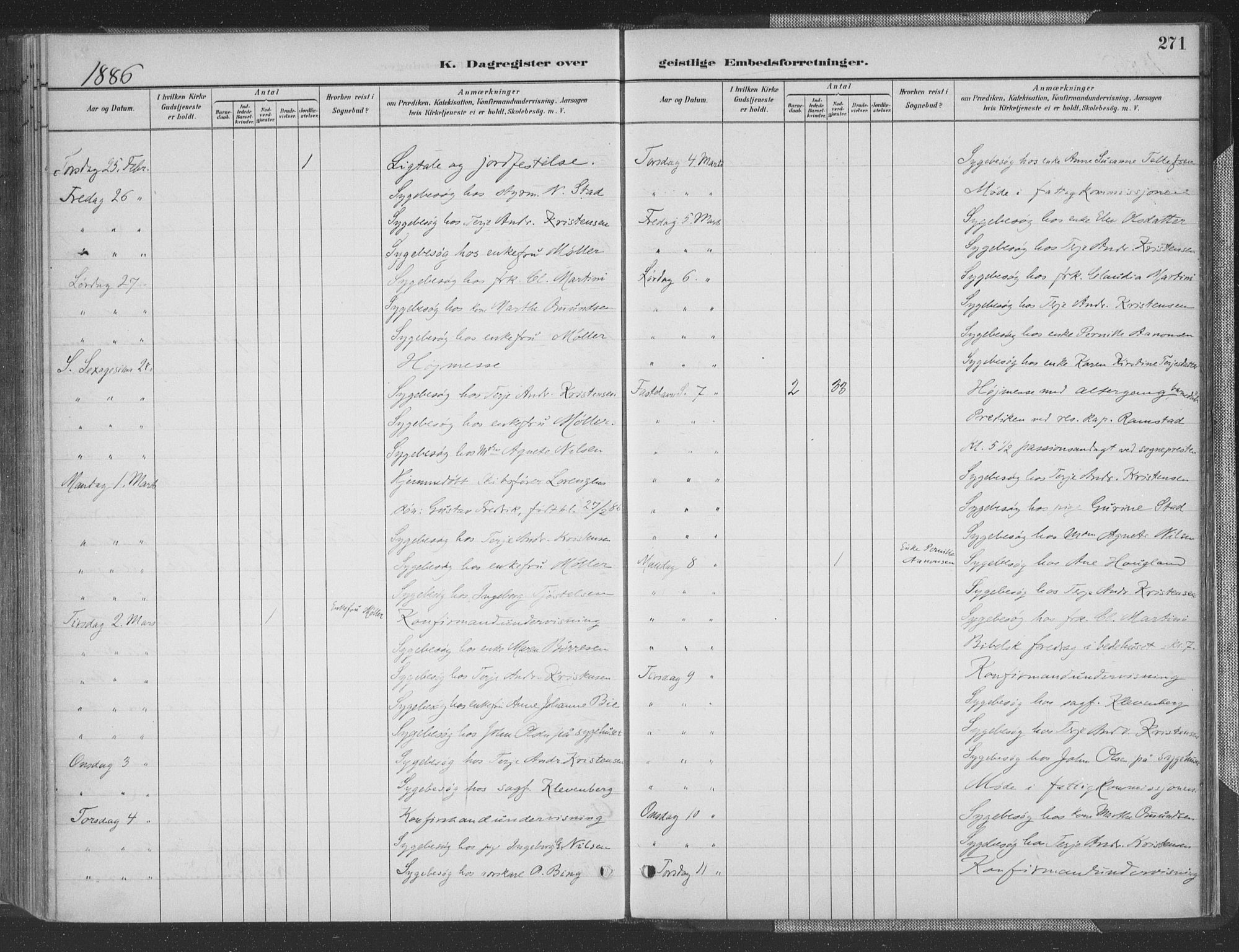 Grimstad sokneprestkontor, AV/SAK-1111-0017/F/Fa/L0004: Parish register (official) no. A 3, 1882-1910, p. 271