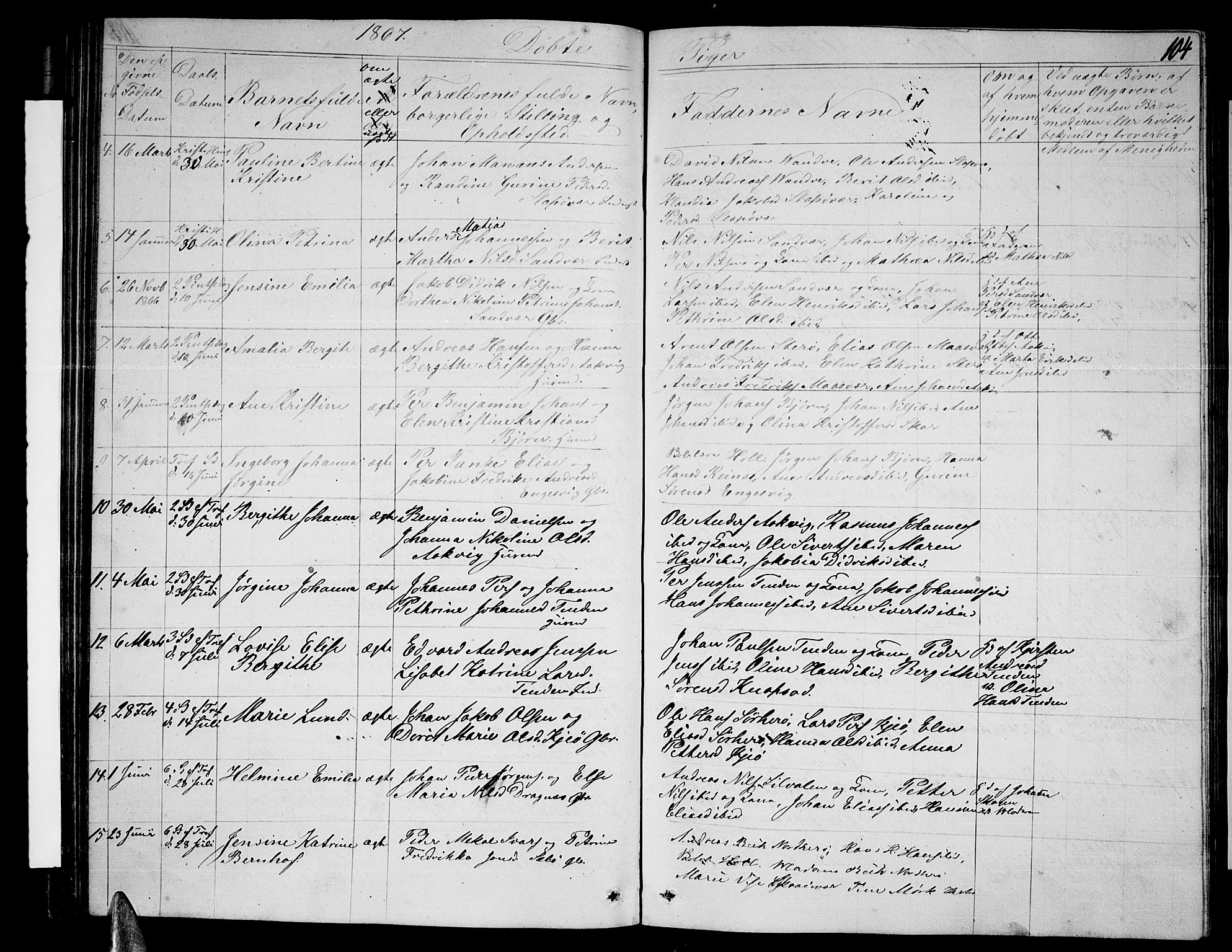 Ministerialprotokoller, klokkerbøker og fødselsregistre - Nordland, SAT/A-1459/834/L0512: Parish register (copy) no. 834C03, 1862-1877, p. 104
