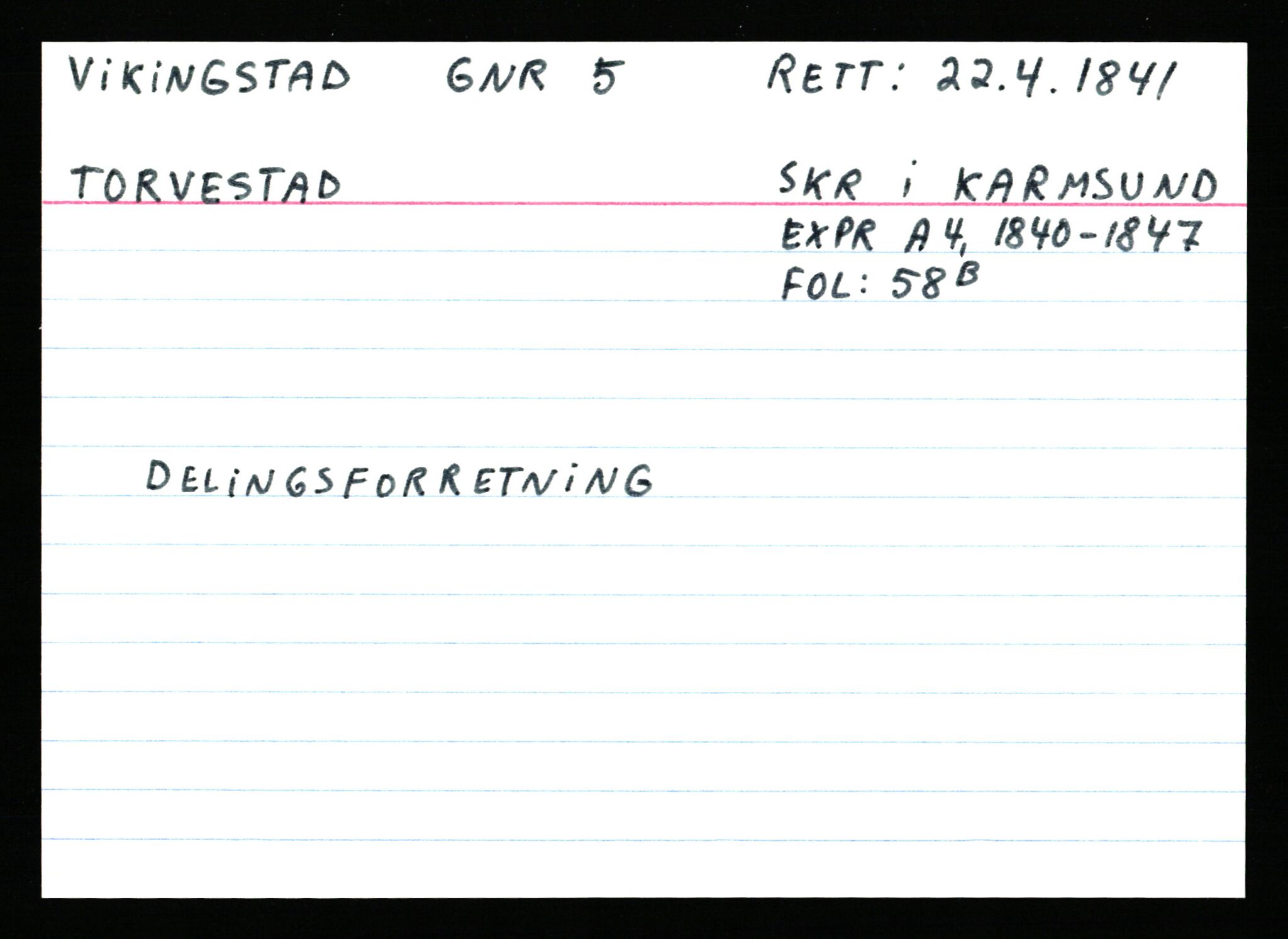 Statsarkivet i Stavanger, AV/SAST-A-101971/03/Y/Ym/L0067: Åstedskort sortert etter gårdsnavn: Vik - Vold, 1600-1950, p. 193