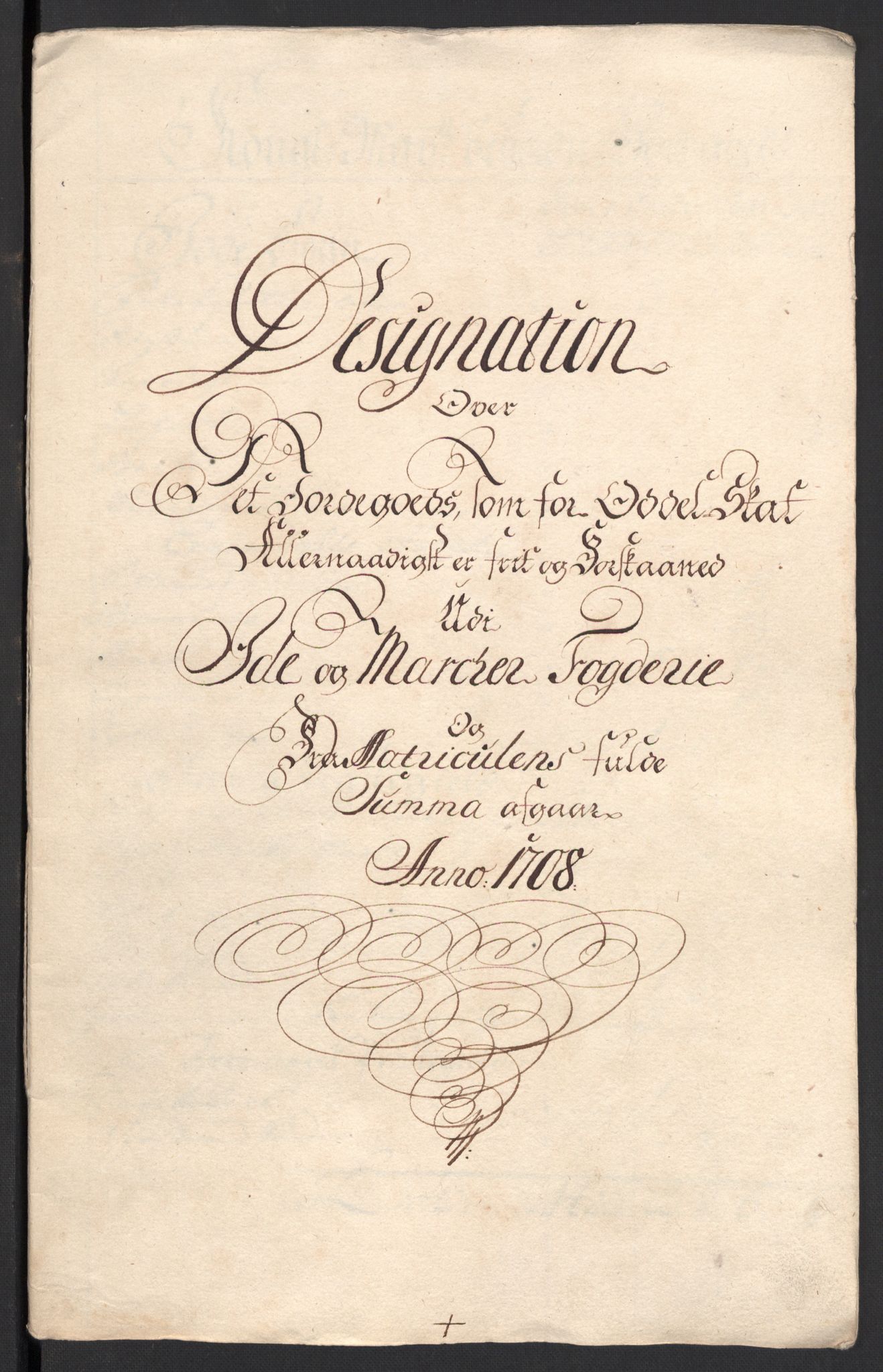 Rentekammeret inntil 1814, Reviderte regnskaper, Fogderegnskap, RA/EA-4092/R01/L0018: Fogderegnskap Idd og Marker, 1707-1709, p. 214